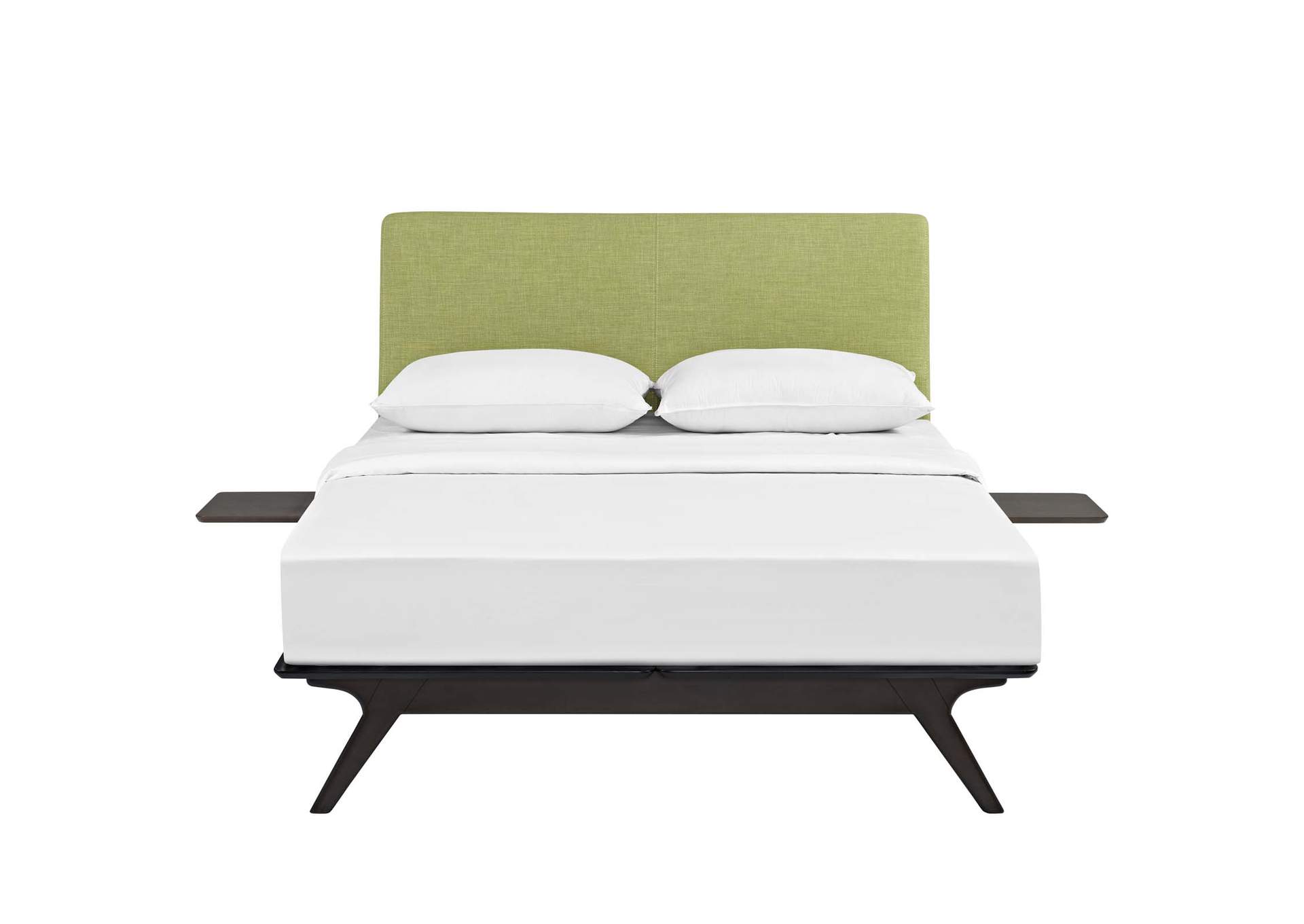 Cappuccino Green Tracy 3 Piece Queen Bedroom Set,Modway