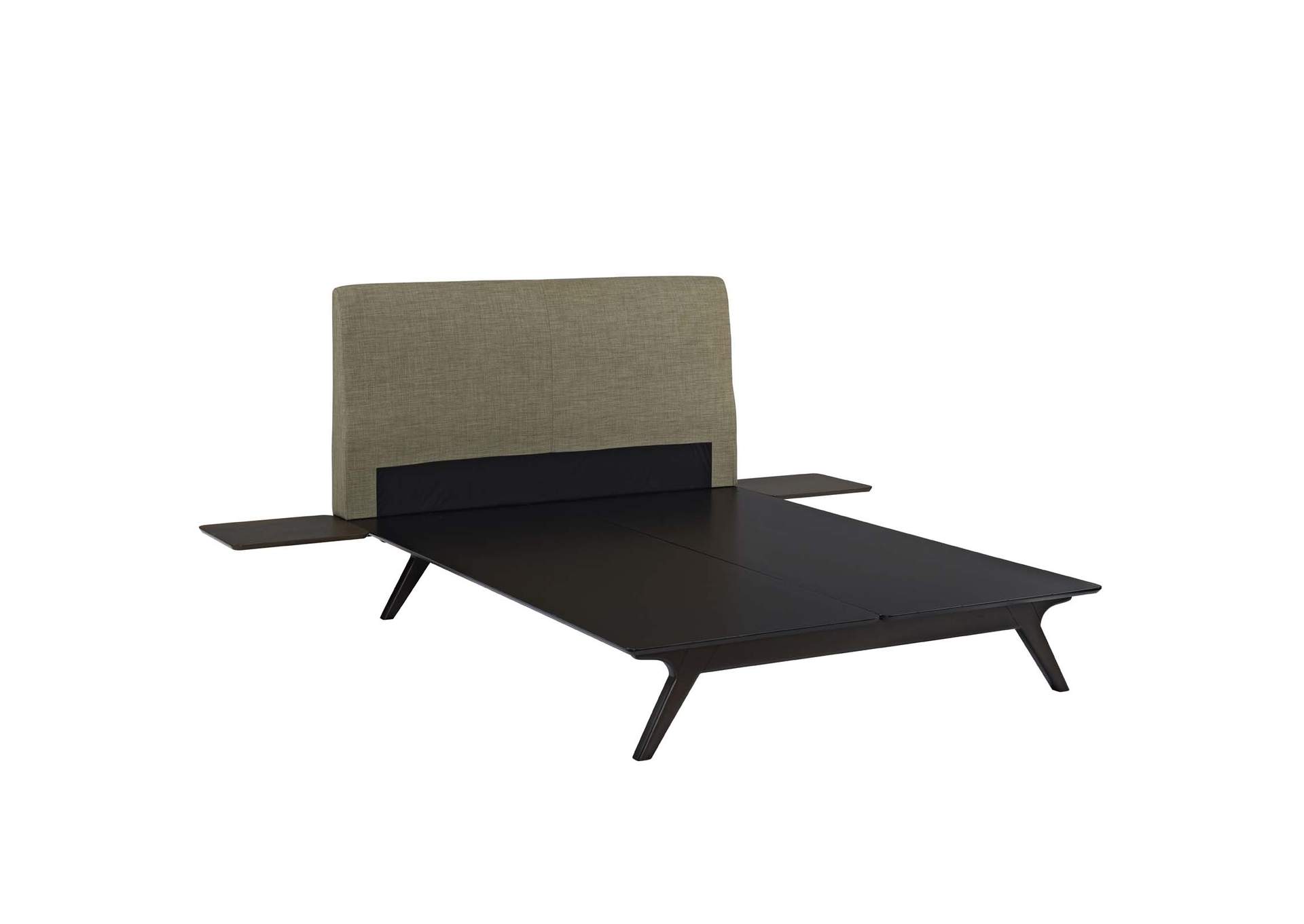 Cappuccino Latte Tracy 3 Piece Queen Bedroom Set,Modway