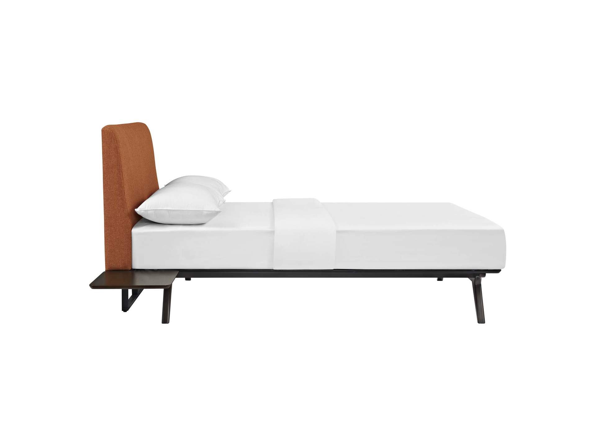 Cappuccino Orange Tracy 3 Piece Queen Bedroom Set,Modway