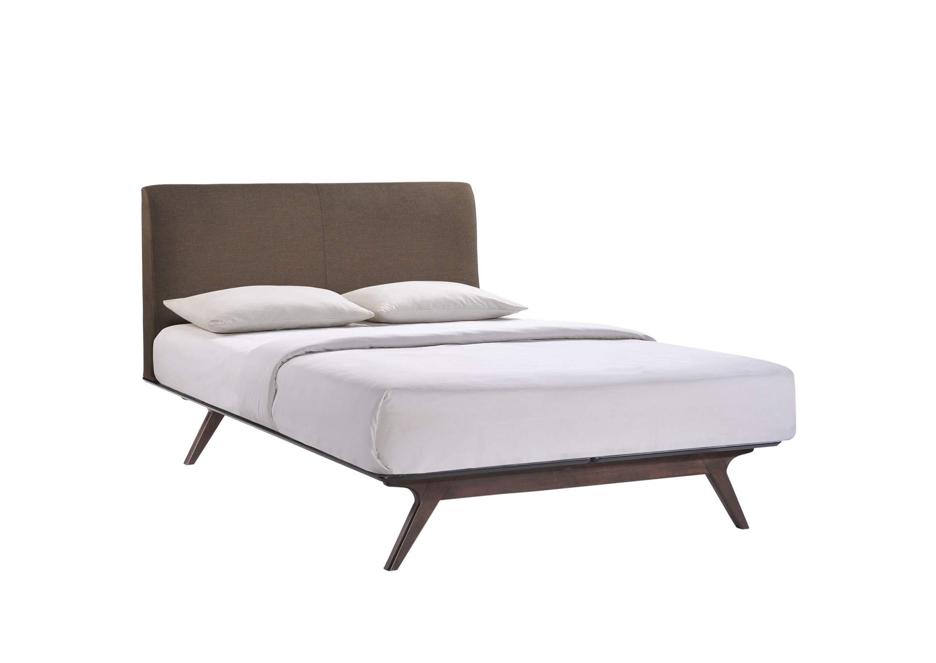 Cappuccino Brown Tracy 2 Piece Queen Bedroom Set,Modway