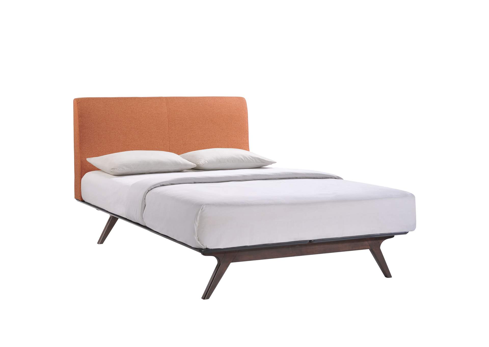 Cappuccino Orange Tracy 2 Piece Queen Bedroom Set,Modway