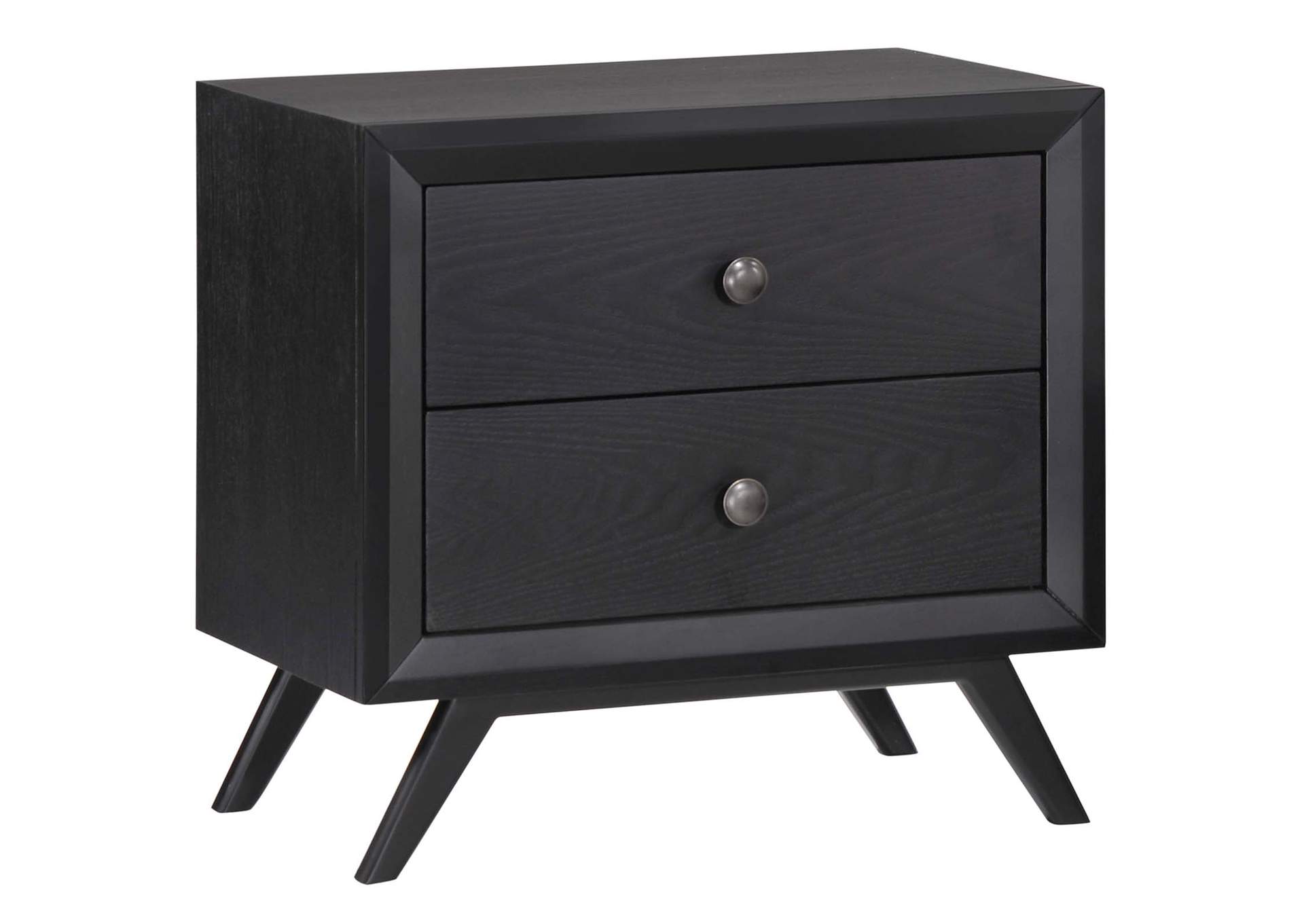 Black Gray Addison 3 Piece Queen Bedroom Set,Modway