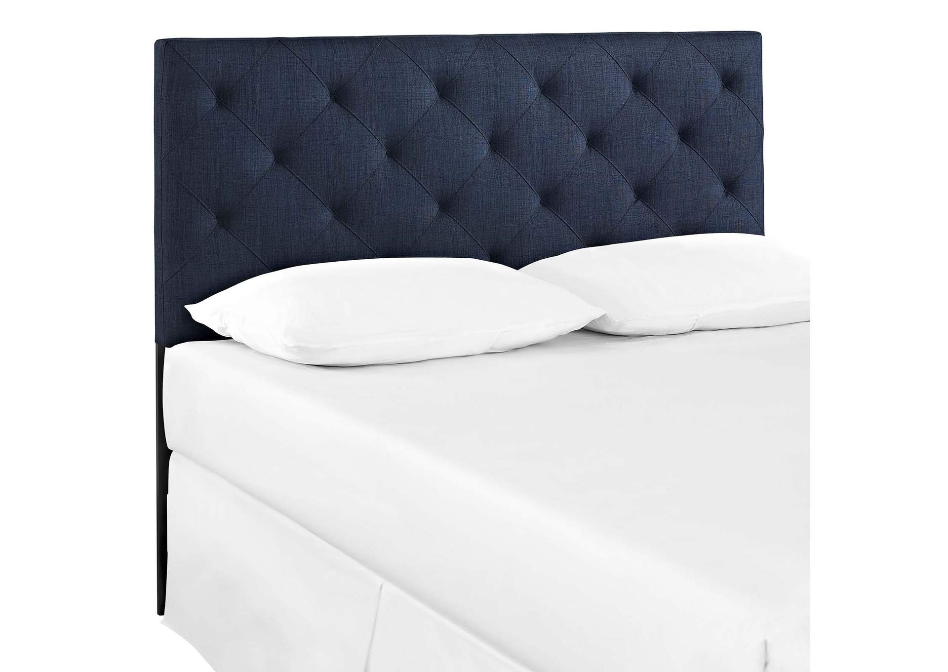 Theodore Navy Full Upholstered Fabric Headboard,Modway