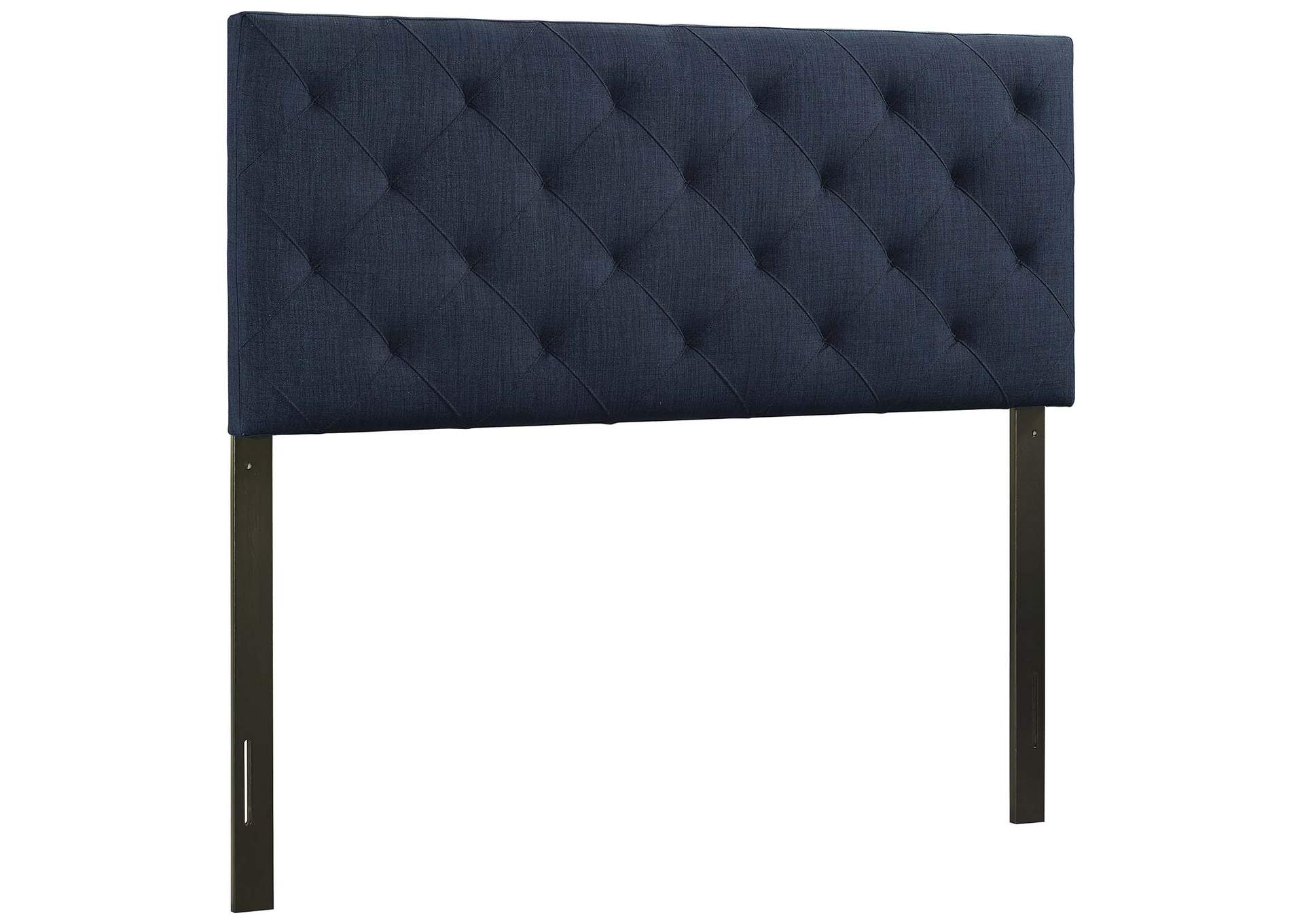 Theodore Navy Full Upholstered Fabric Headboard,Modway