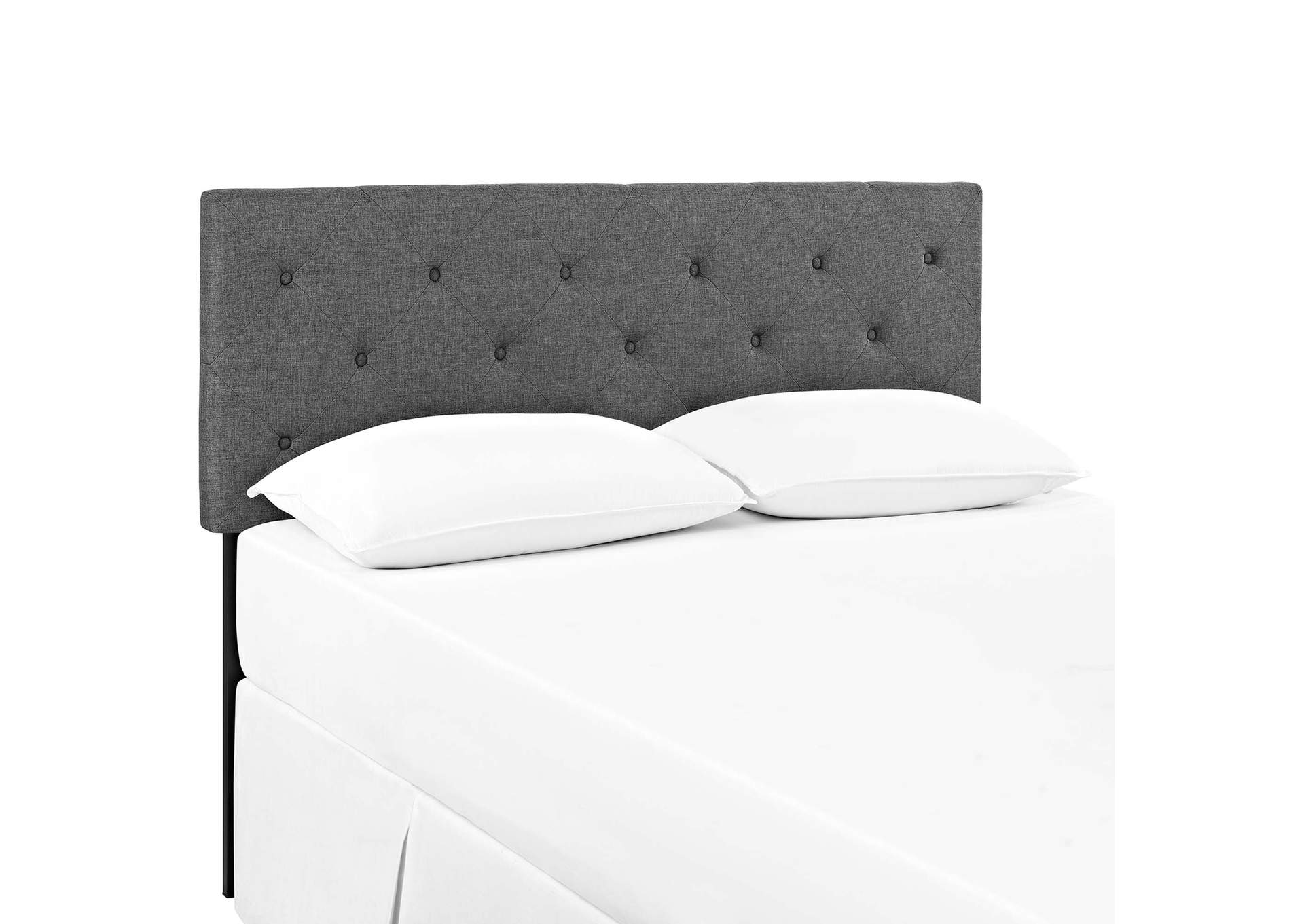Terisa Gray King Upholstered Fabric Headboard,Modway