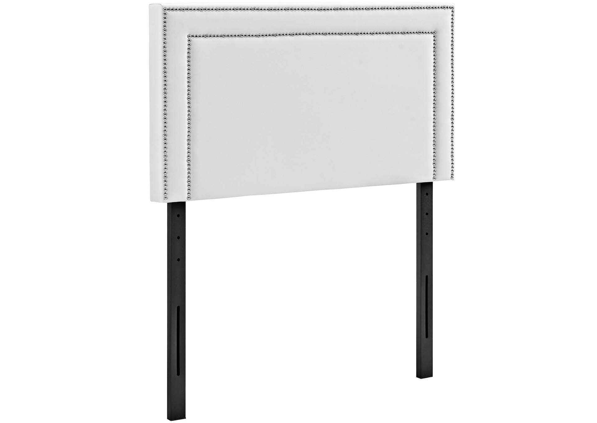 Jessamine White Twin Upholstered Vinyl Headboard,Modway