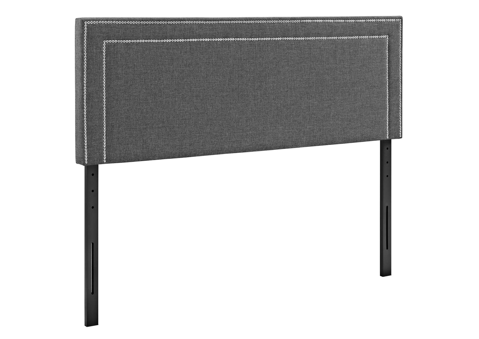 Jessamine Gray Queen Upholstered Fabric Headboard,Modway