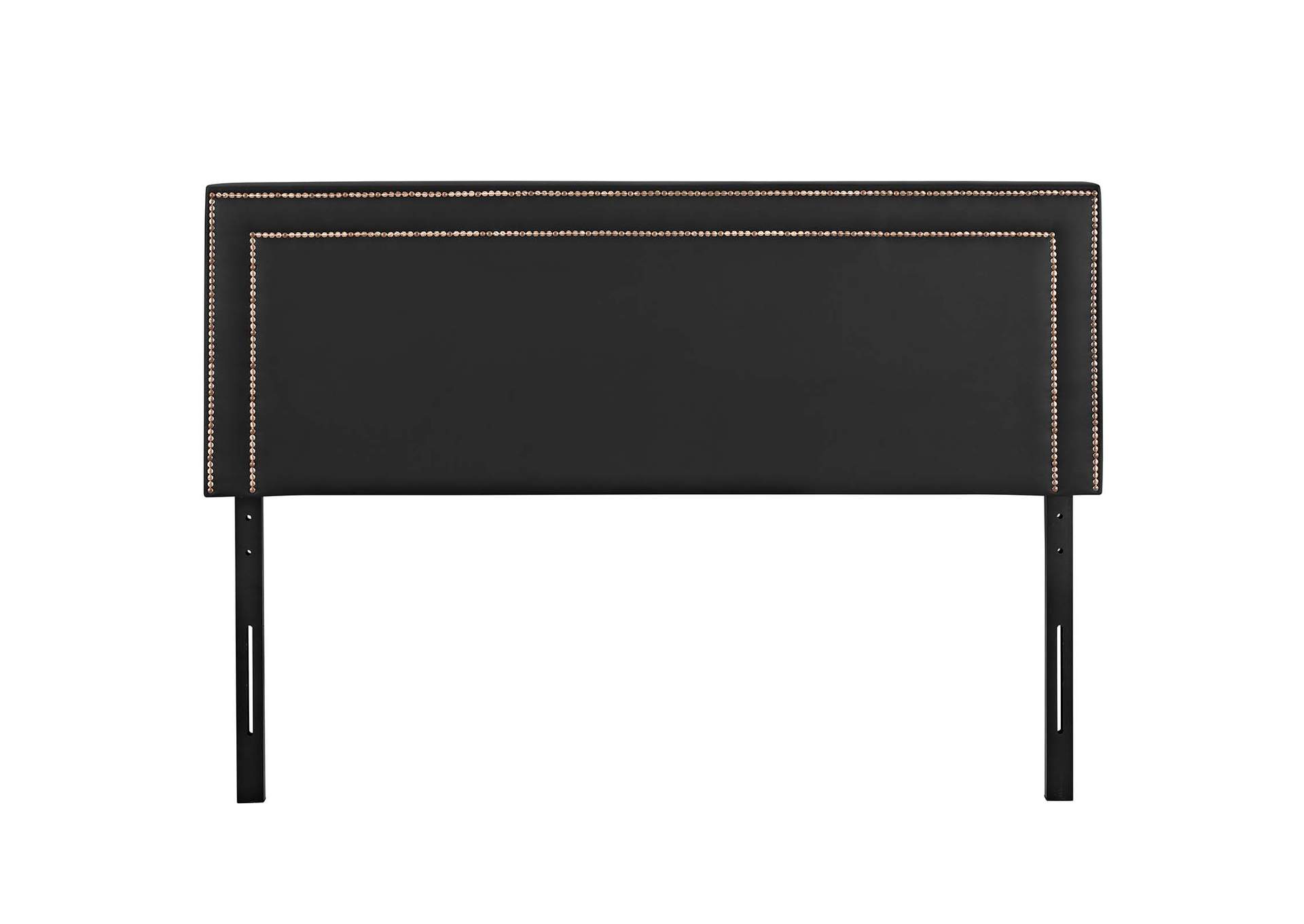 Jessamine Black King Upholstered Vinyl Headboard,Modway