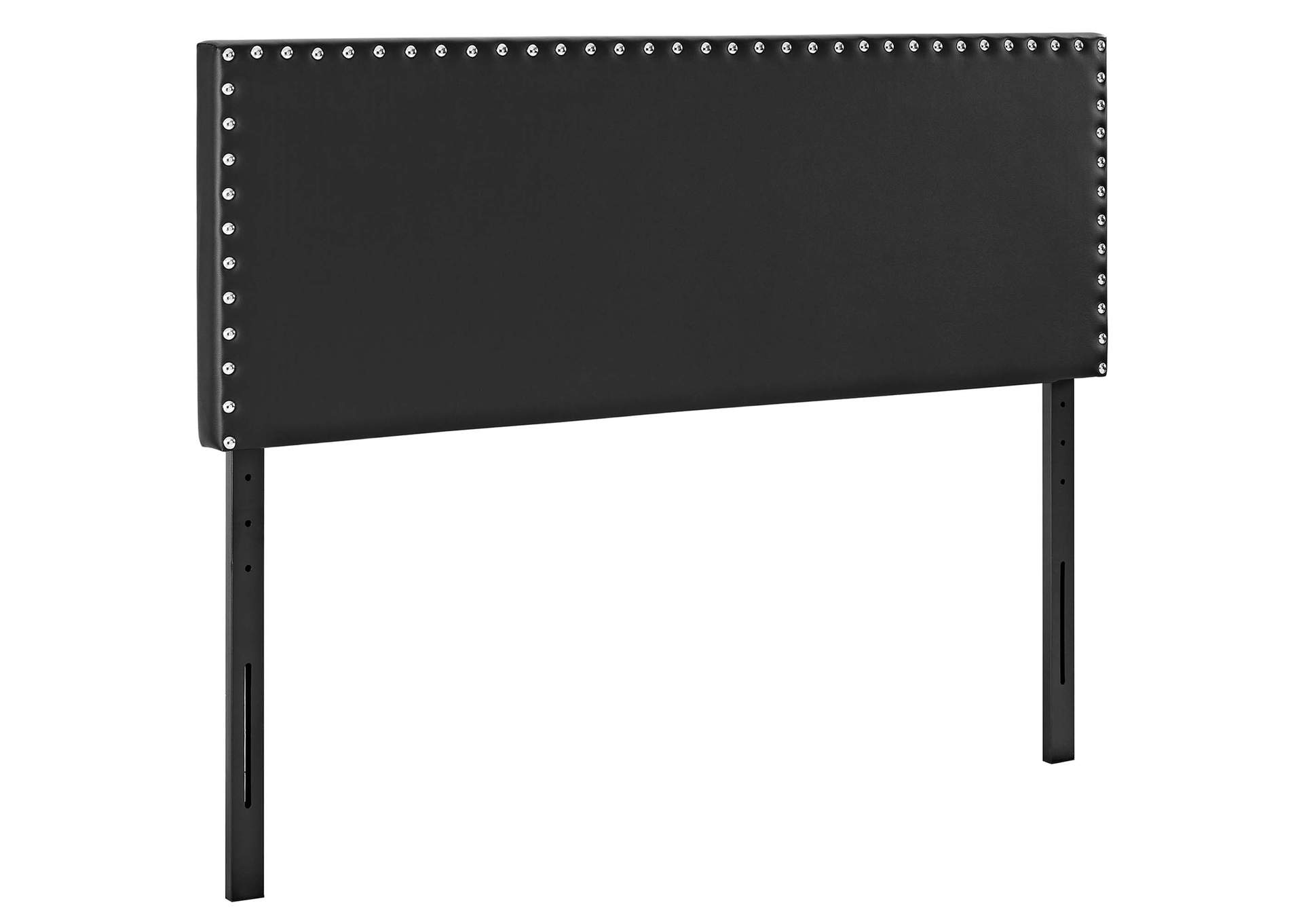 Phoebe Black King Upholstered Vinyl Headboard,Modway