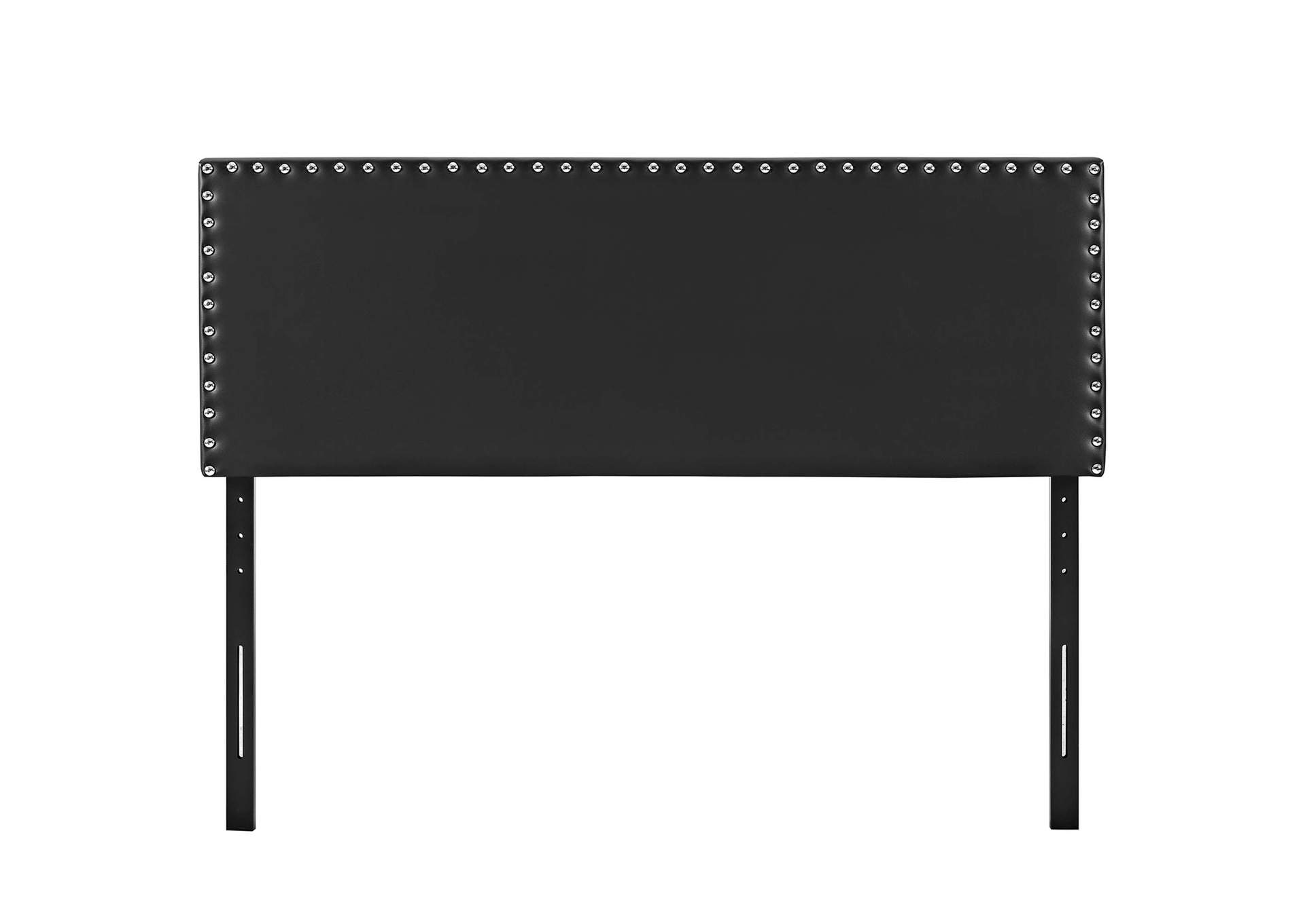 Phoebe Black King Upholstered Vinyl Headboard,Modway