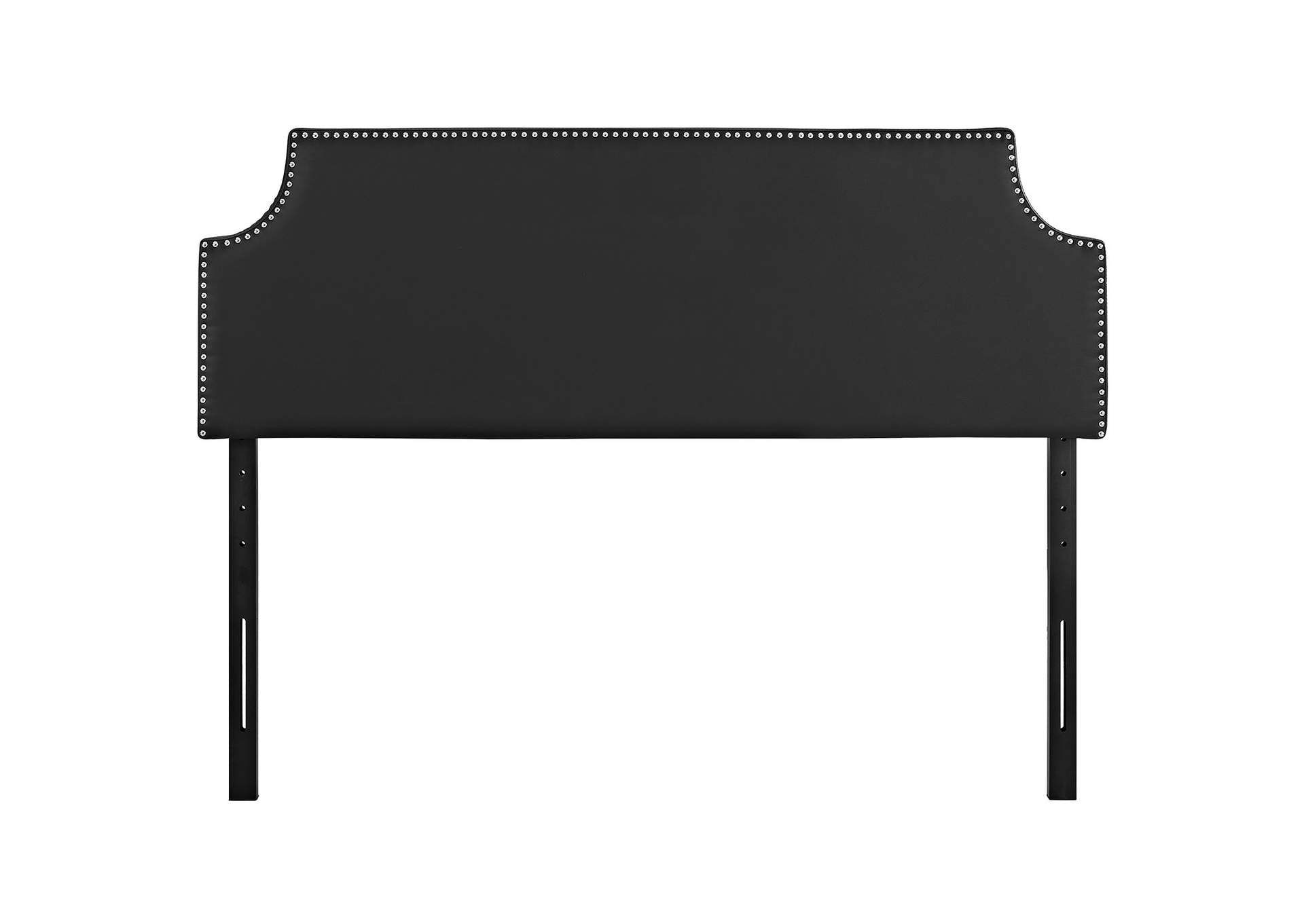 Laura Black Full Upholstered Vinyl Headboard,Modway