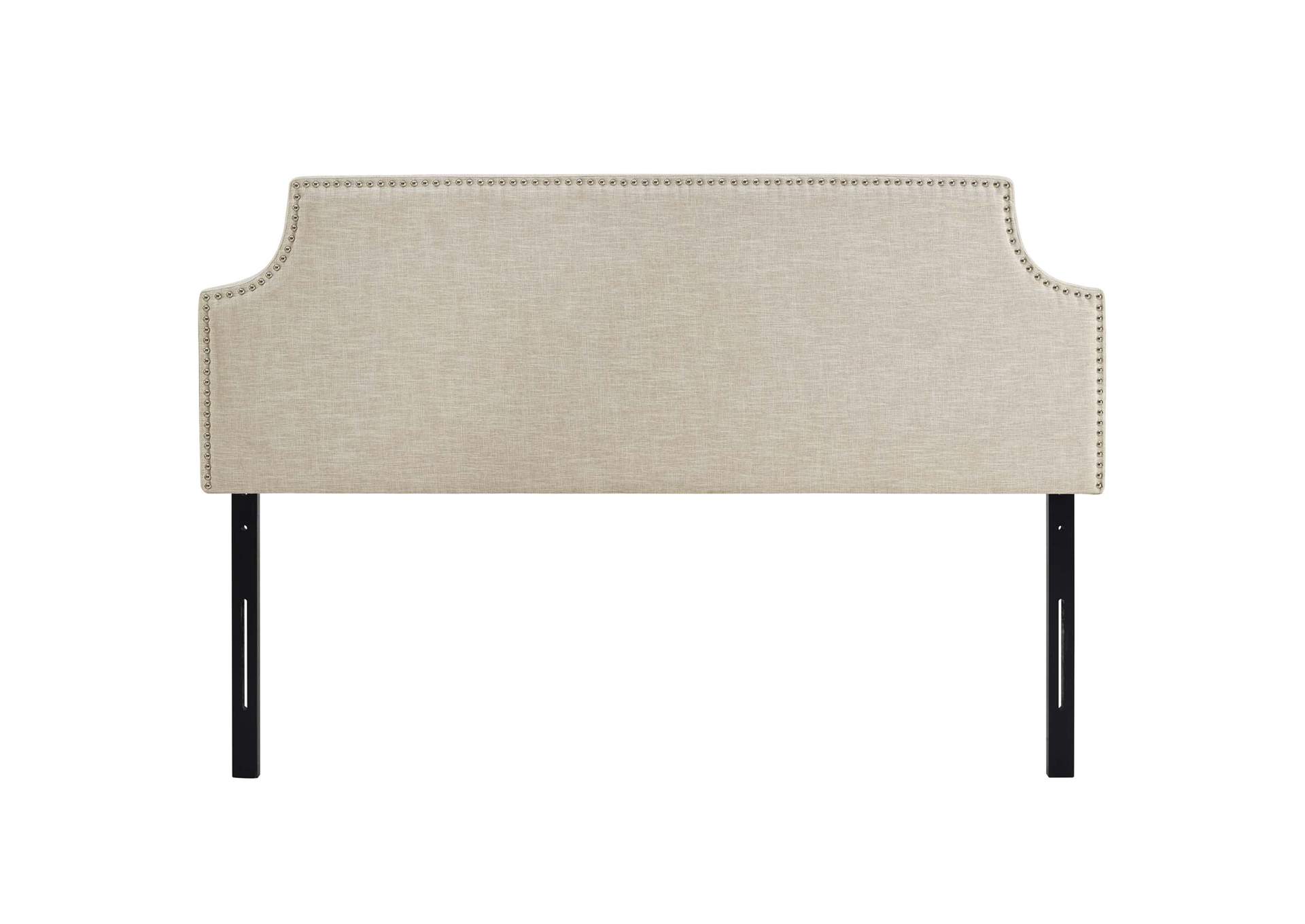 Laura Beige Queen Upholstered Fabric Headboard,Modway
