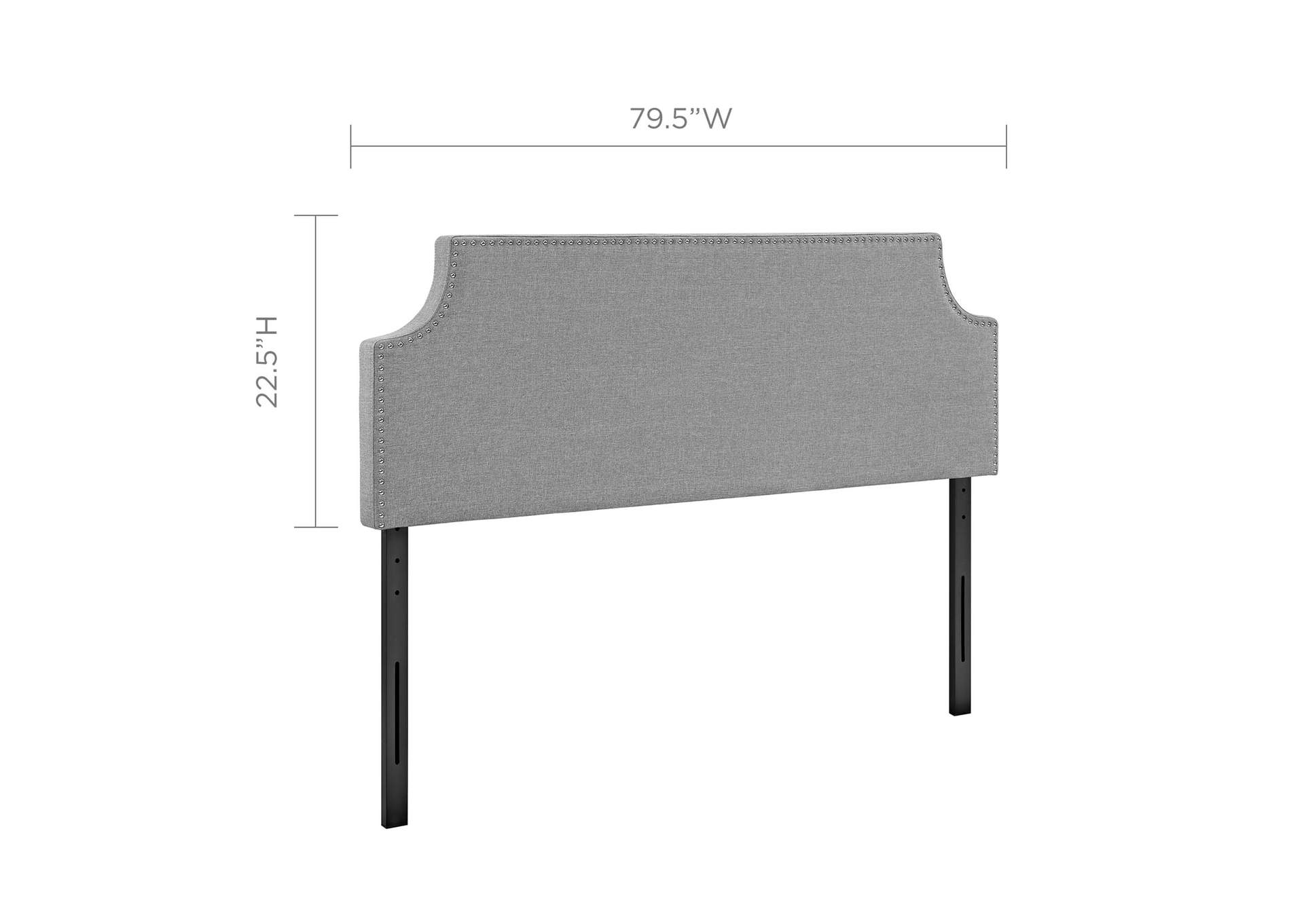 Laura Gray King Upholstered Fabric Headboard,Modway