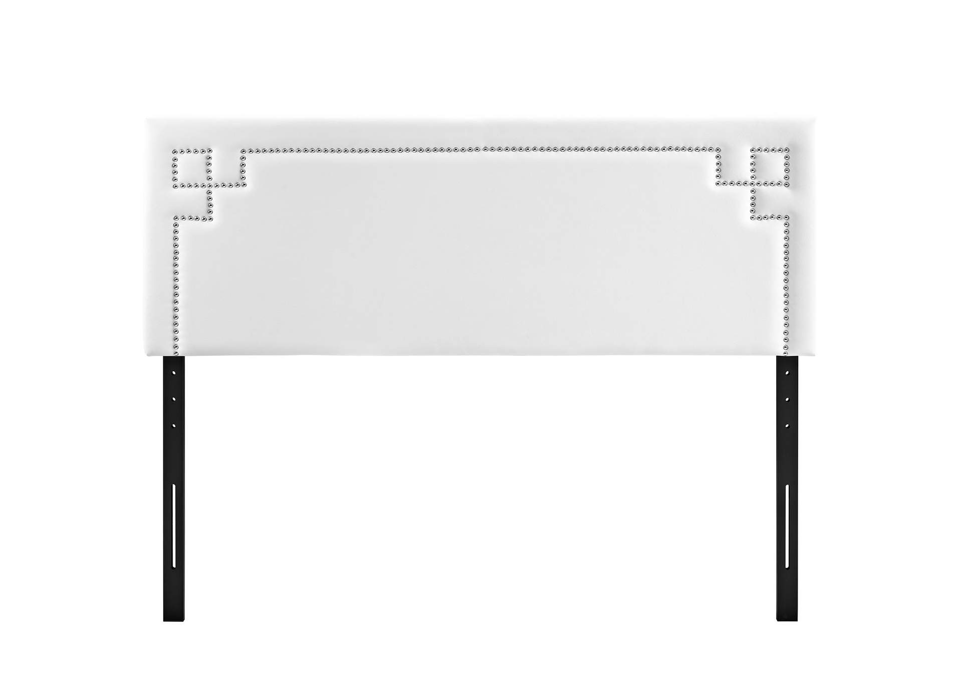 Josie White Queen Upholstered Vinyl Headboard,Modway