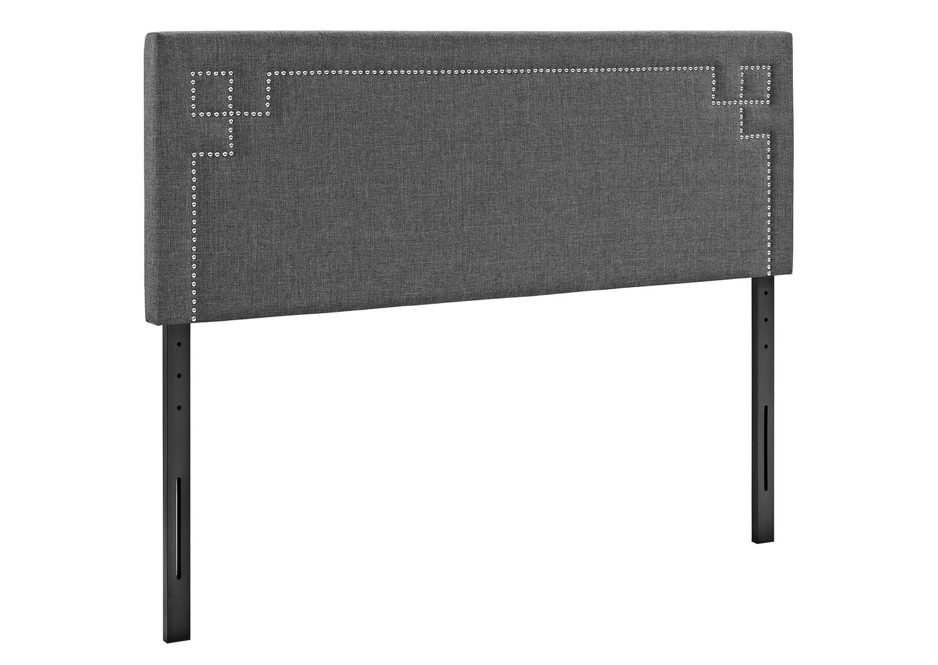 Josie Gray Queen Upholstered Fabric Headboard,Modway