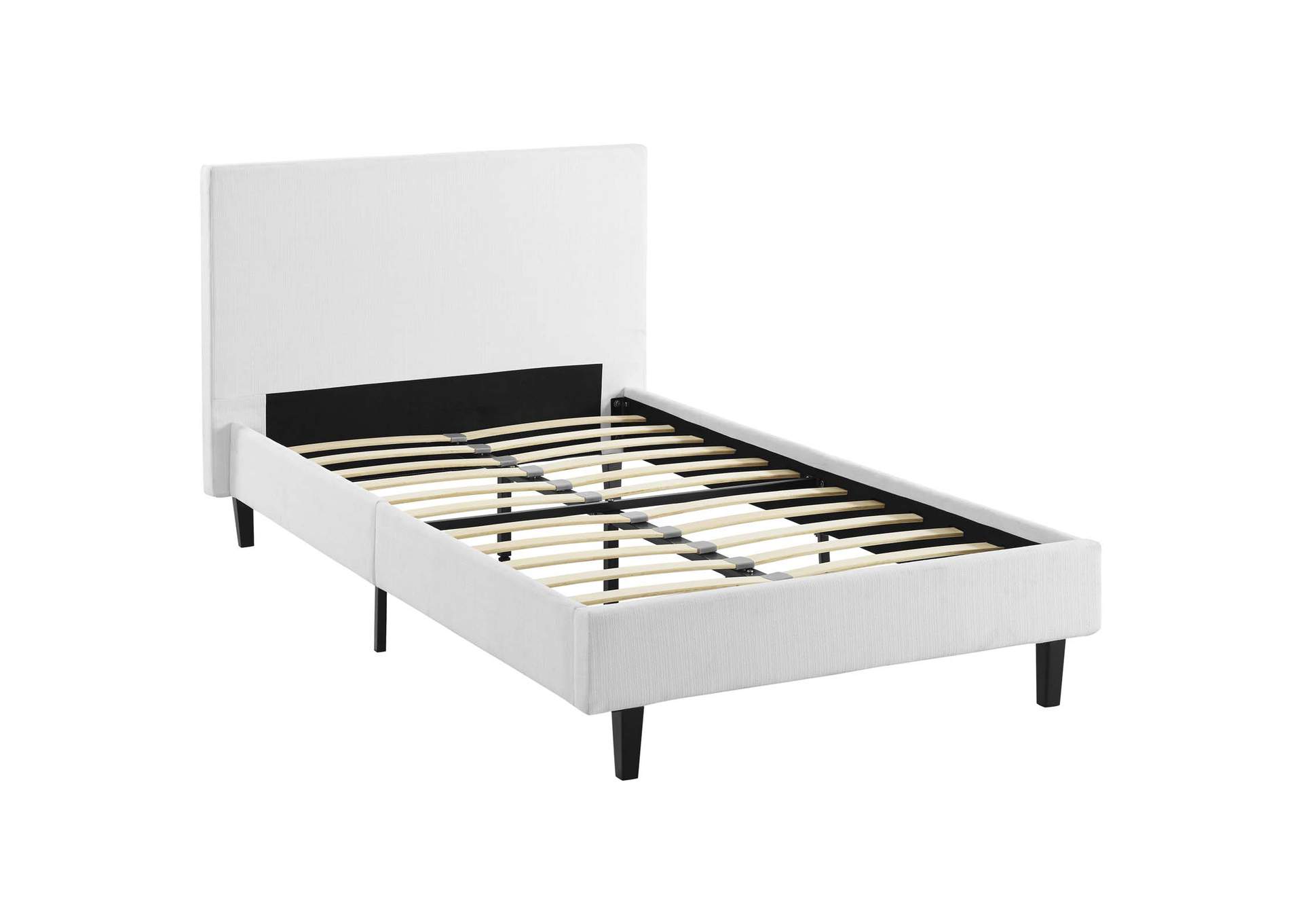 White Anya Twin Bed,Modway