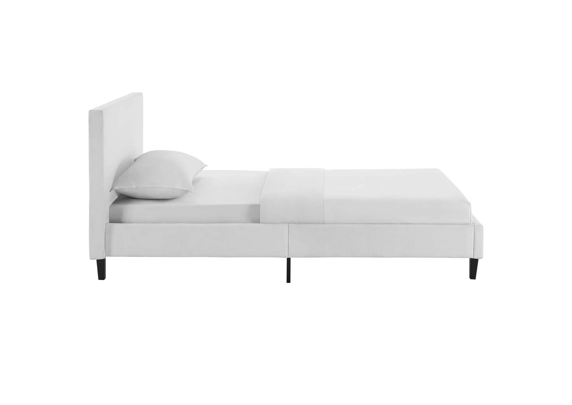 White Anya Twin Bed,Modway