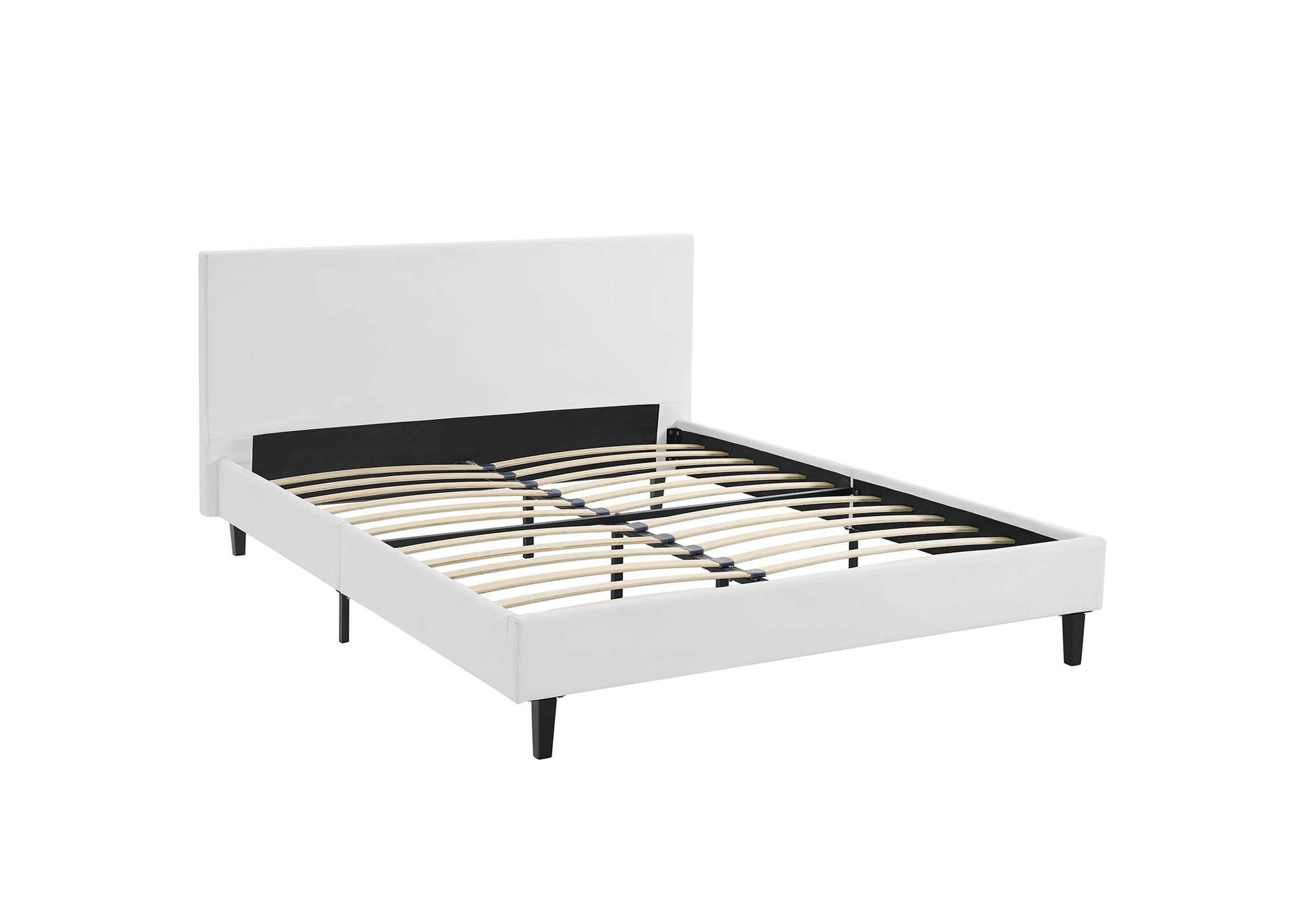 White Anya Full Bed,Modway