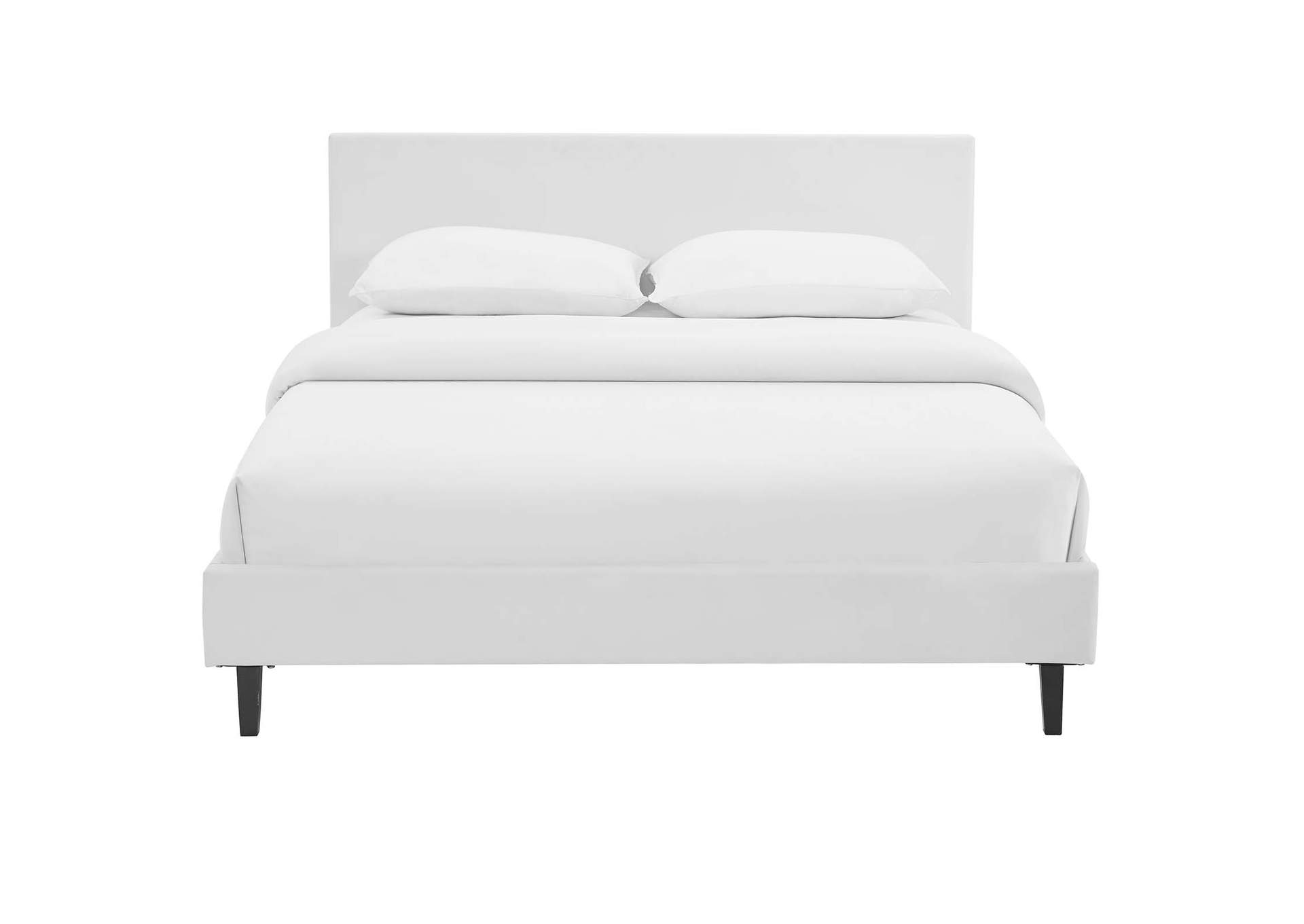 White Anya Full Bed,Modway