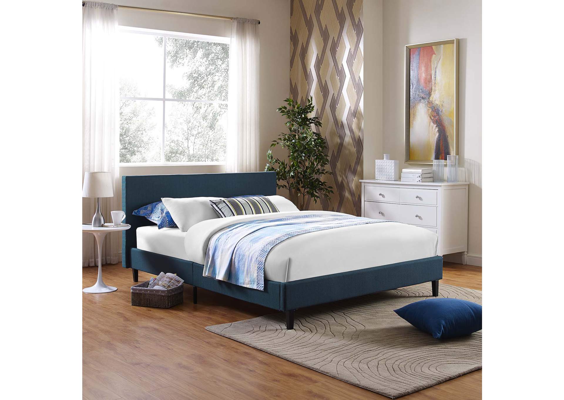 Azure Anya Full Bed - Fabric,Modway