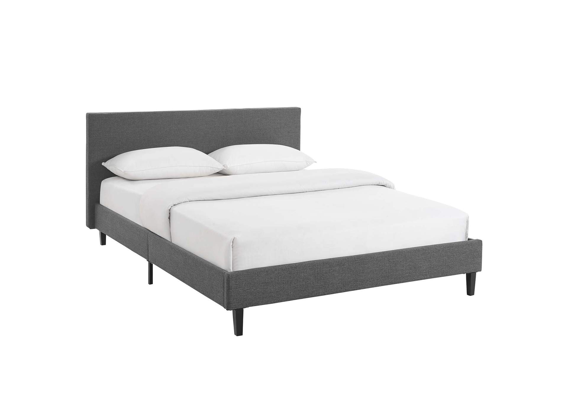 Gray Anya Full Bed - Fabric,Modway