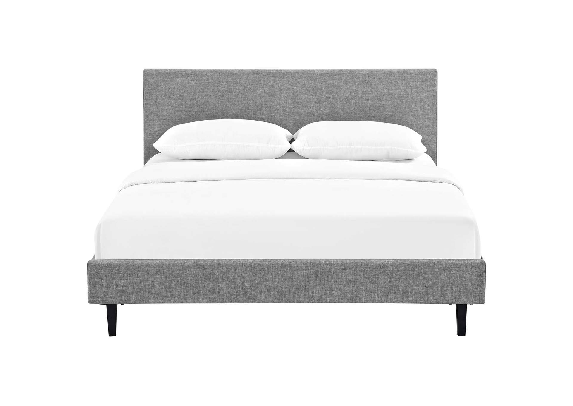 Light Gray Anya Full Bed - Fabric,Modway