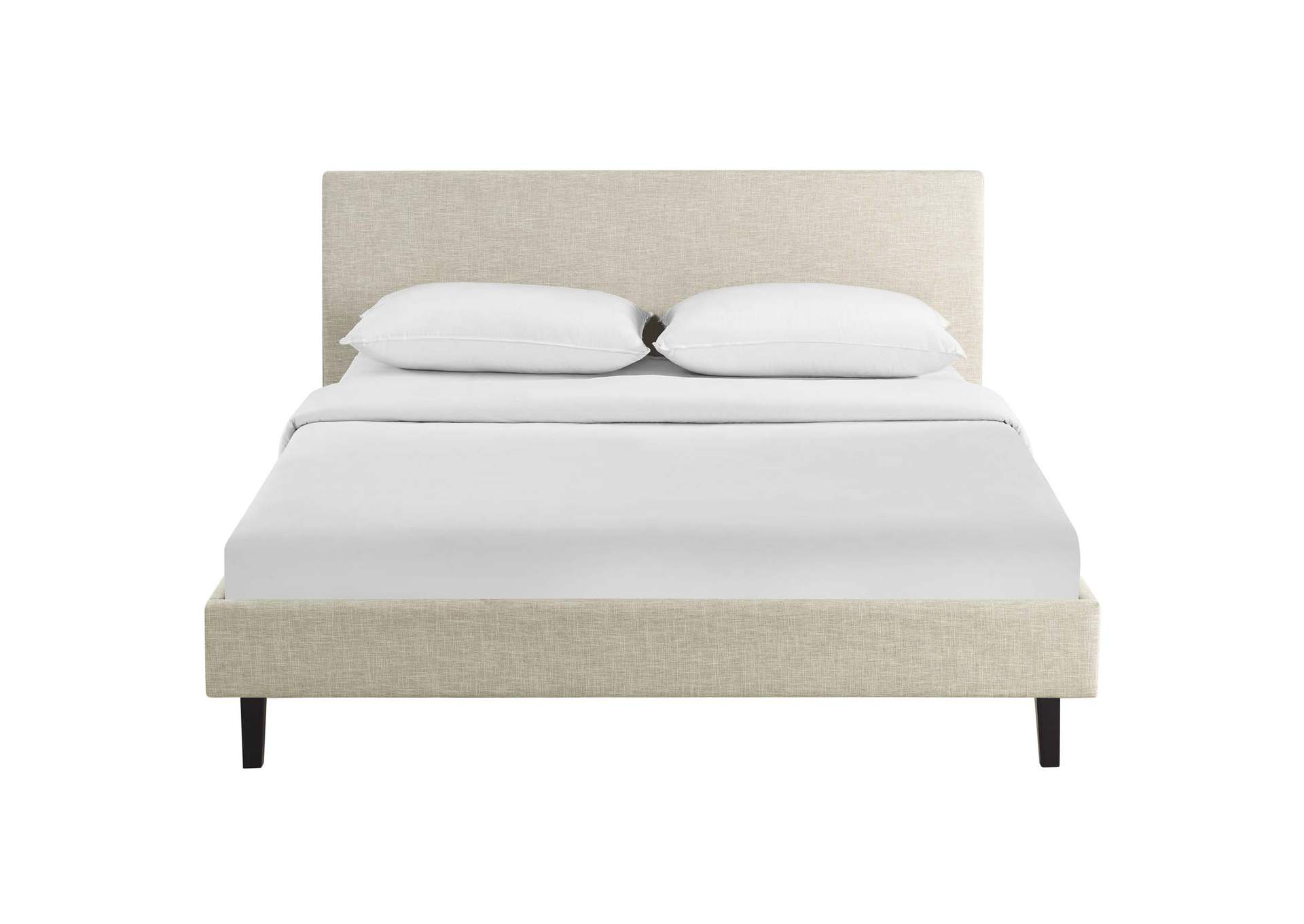 Beige Anya Queen Bed,Modway