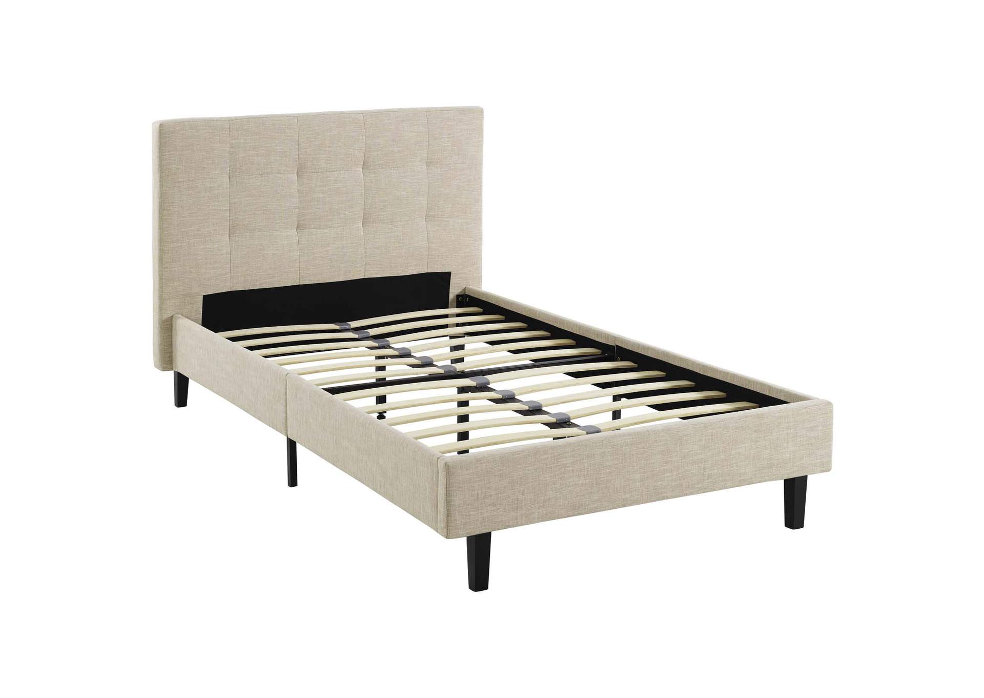 Beige Linnea Twin Bed,Modway