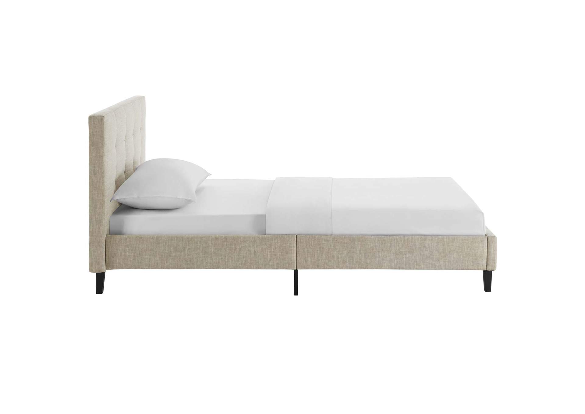 Beige Linnea Twin Bed,Modway