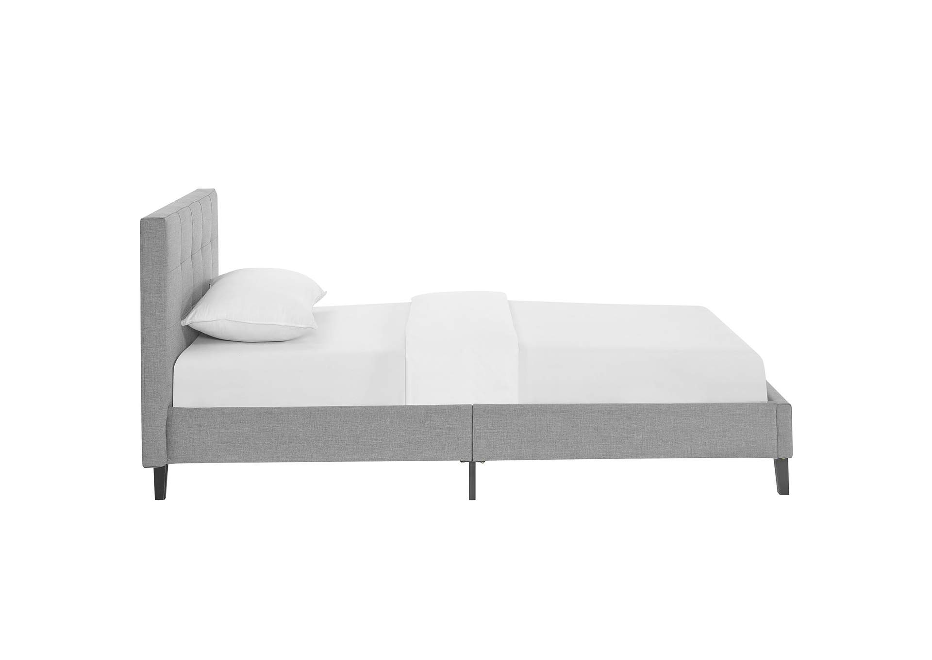 Light Gray Linnea Twin Bed,Modway