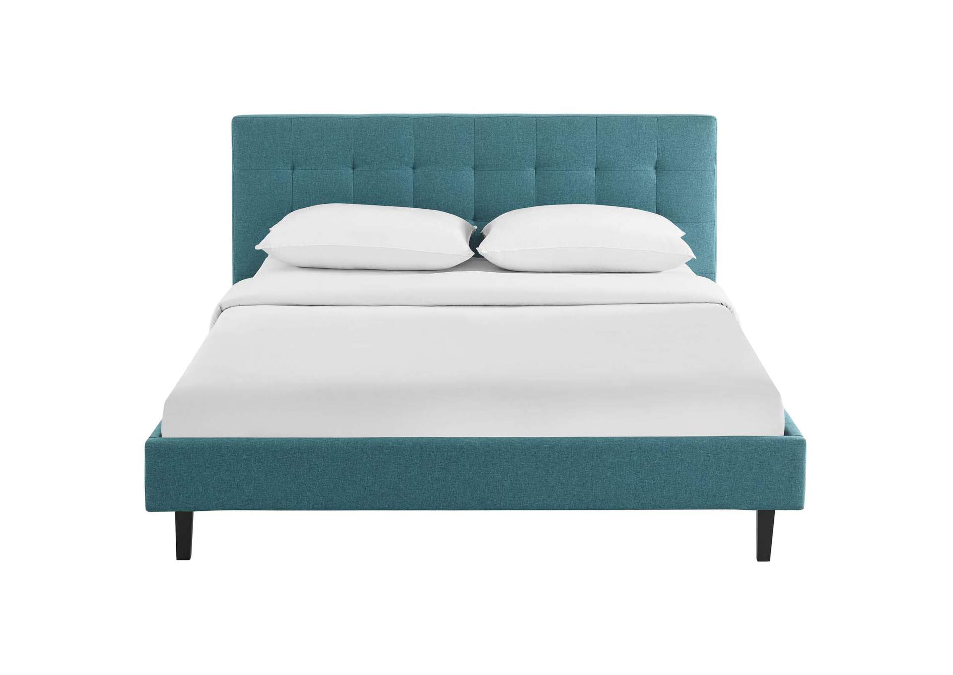 Teal Linnea Queen Bed - Fabric,Modway