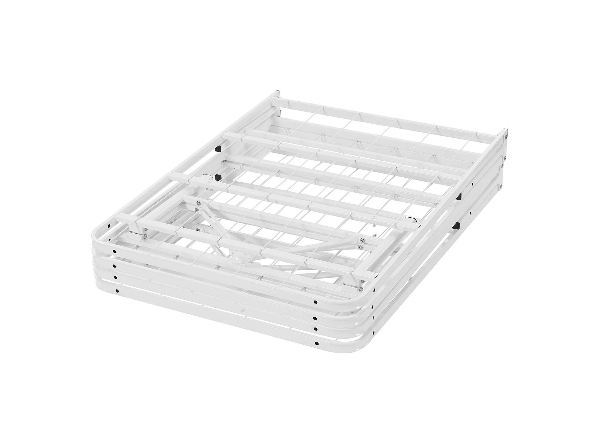 White Horizon Full Bed - Stainless Steel Frame,Modway