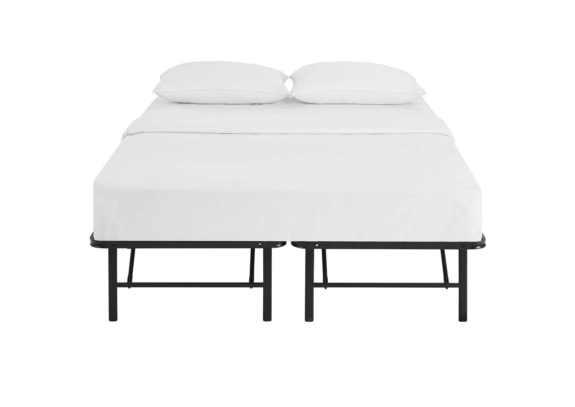 Brown Horizon Queen Bed - Stainless Steel Frame,Modway