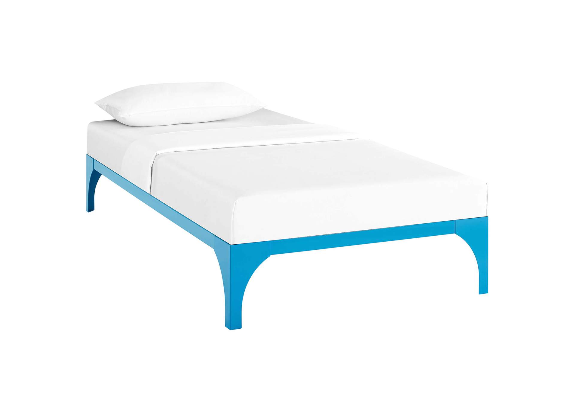 Light Blue Ollie Twin Bed Frame,Modway