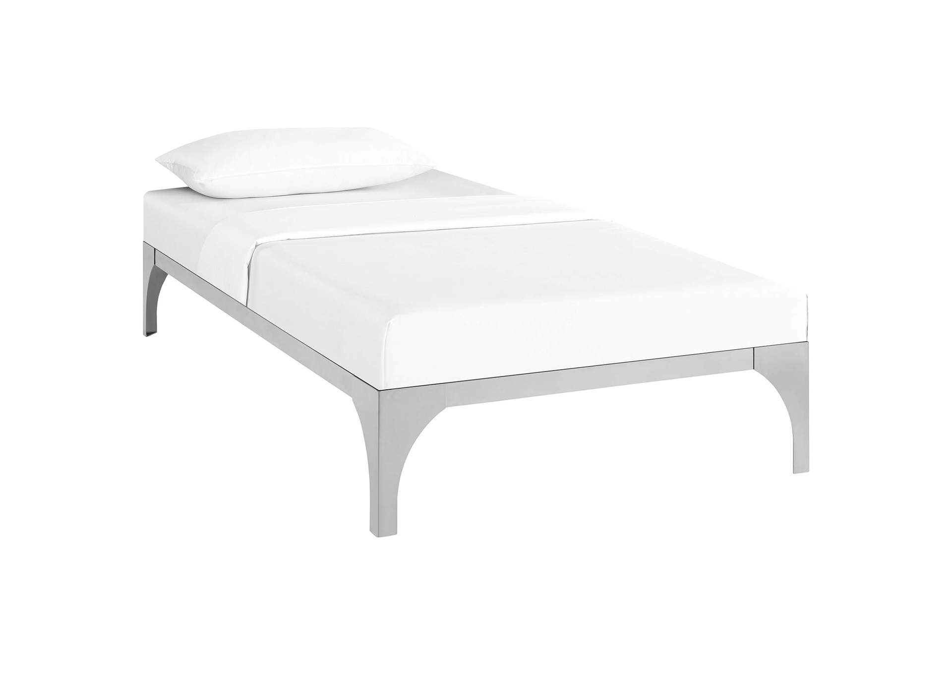 Silver Ollie Twin Bed Frame,Modway