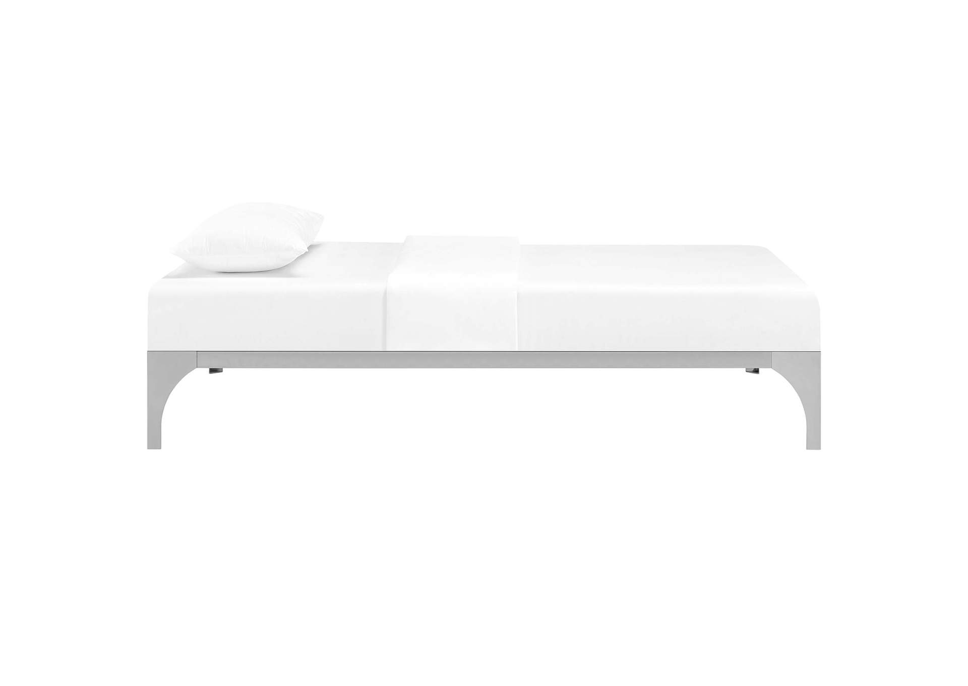 Silver Ollie Twin Bed Frame,Modway