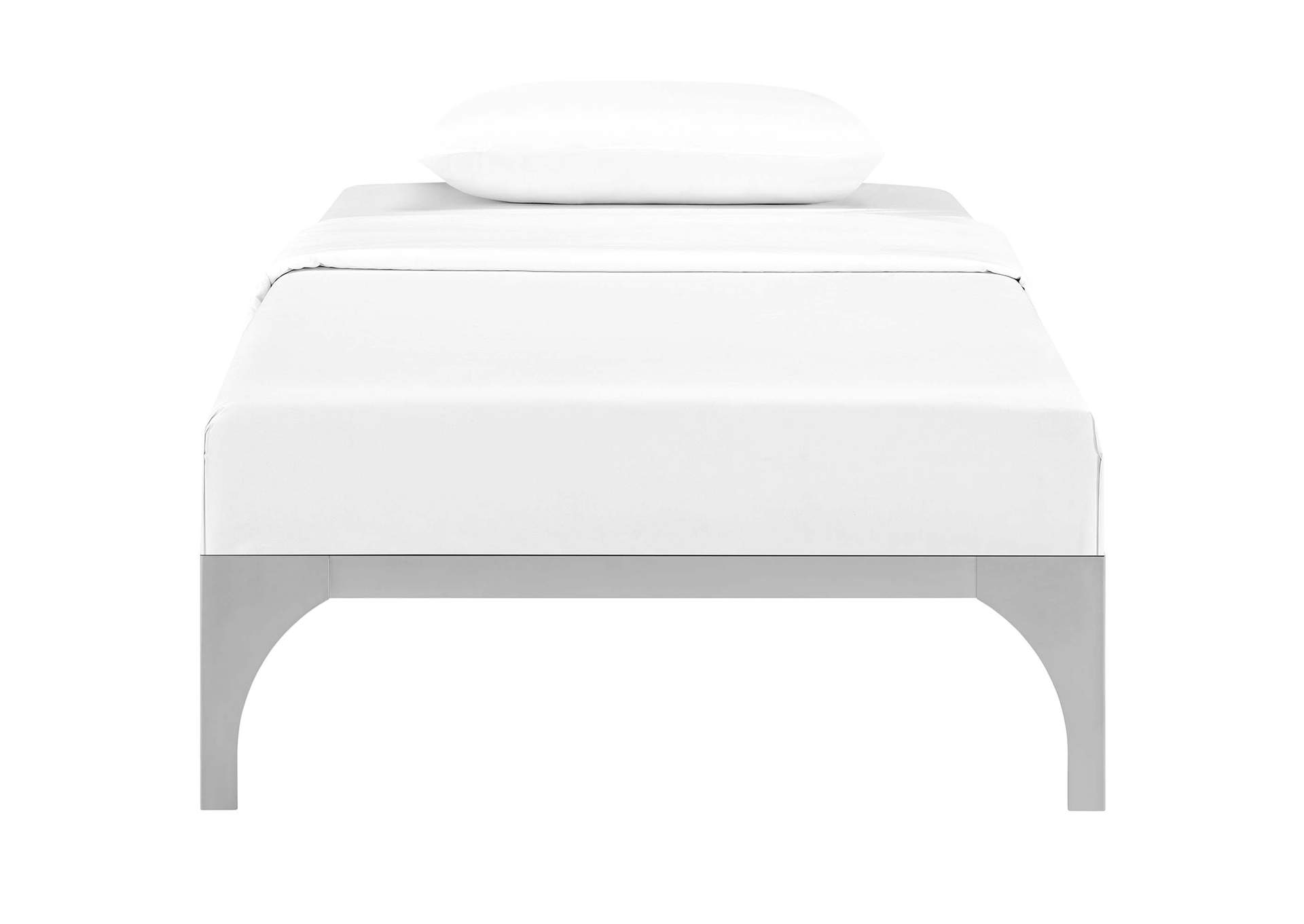 Silver Ollie Twin Bed Frame,Modway