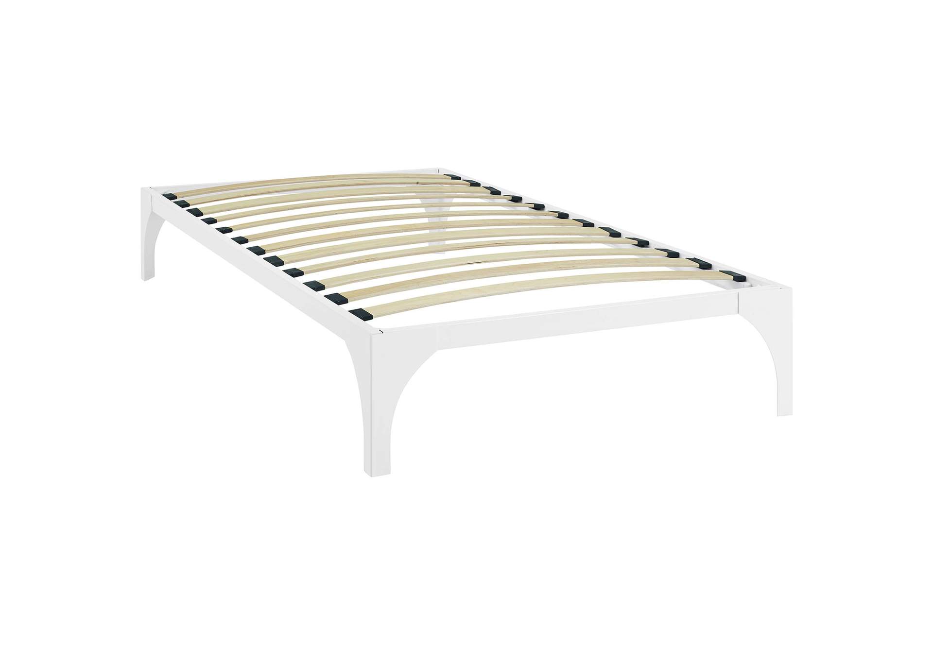 White Ollie Twin Bed Frame,Modway