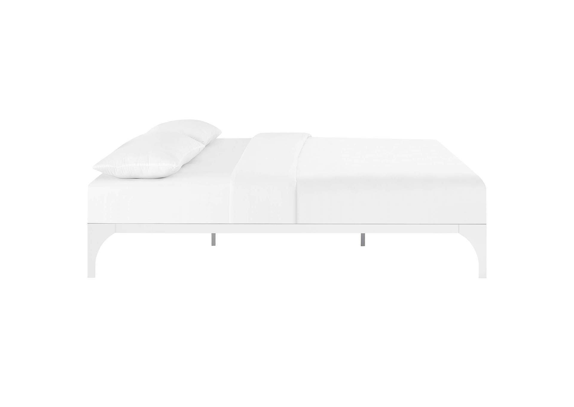 White Ollie Full Bed Frame,Modway