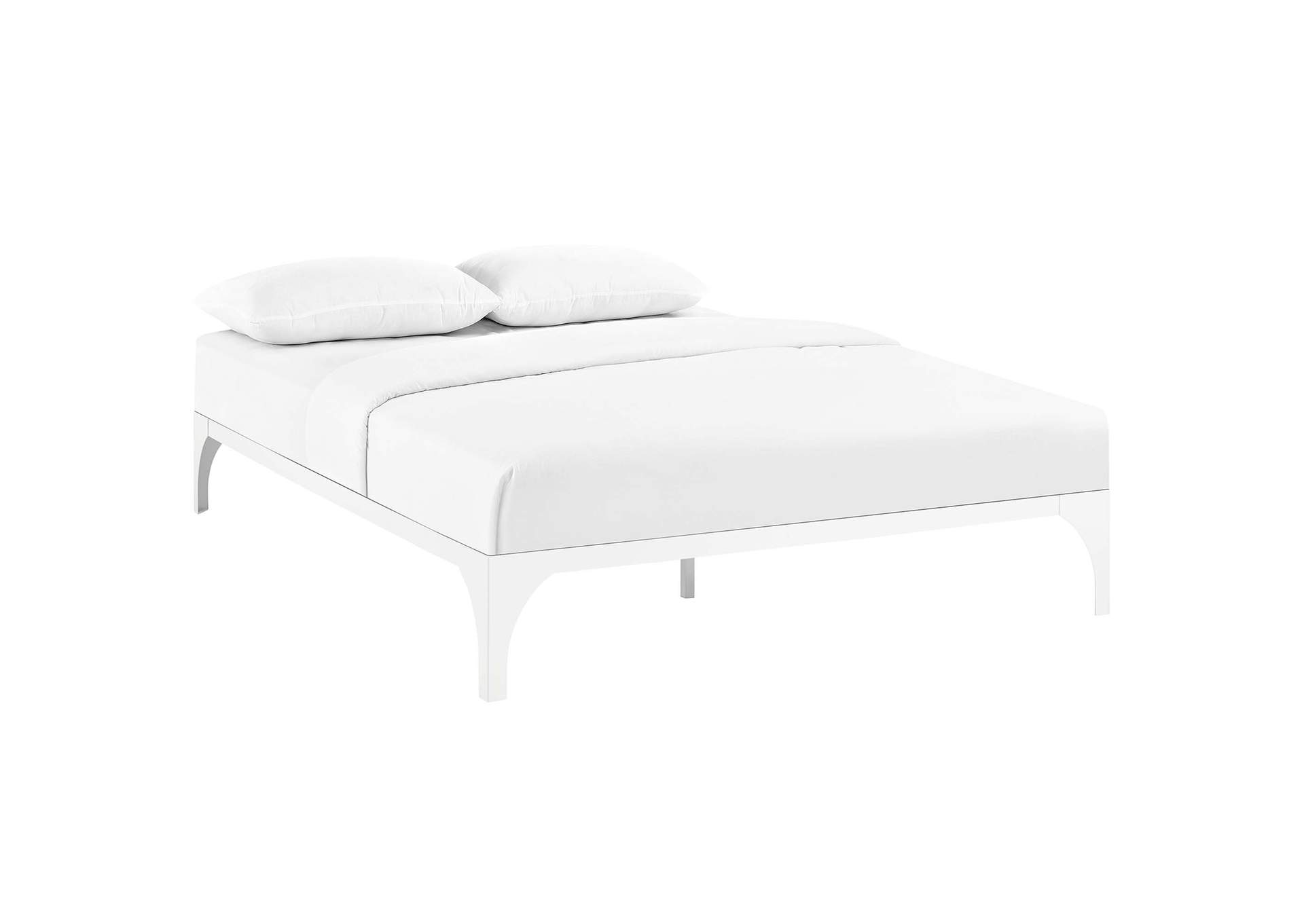 White Ollie Queen Bed Frame,Modway