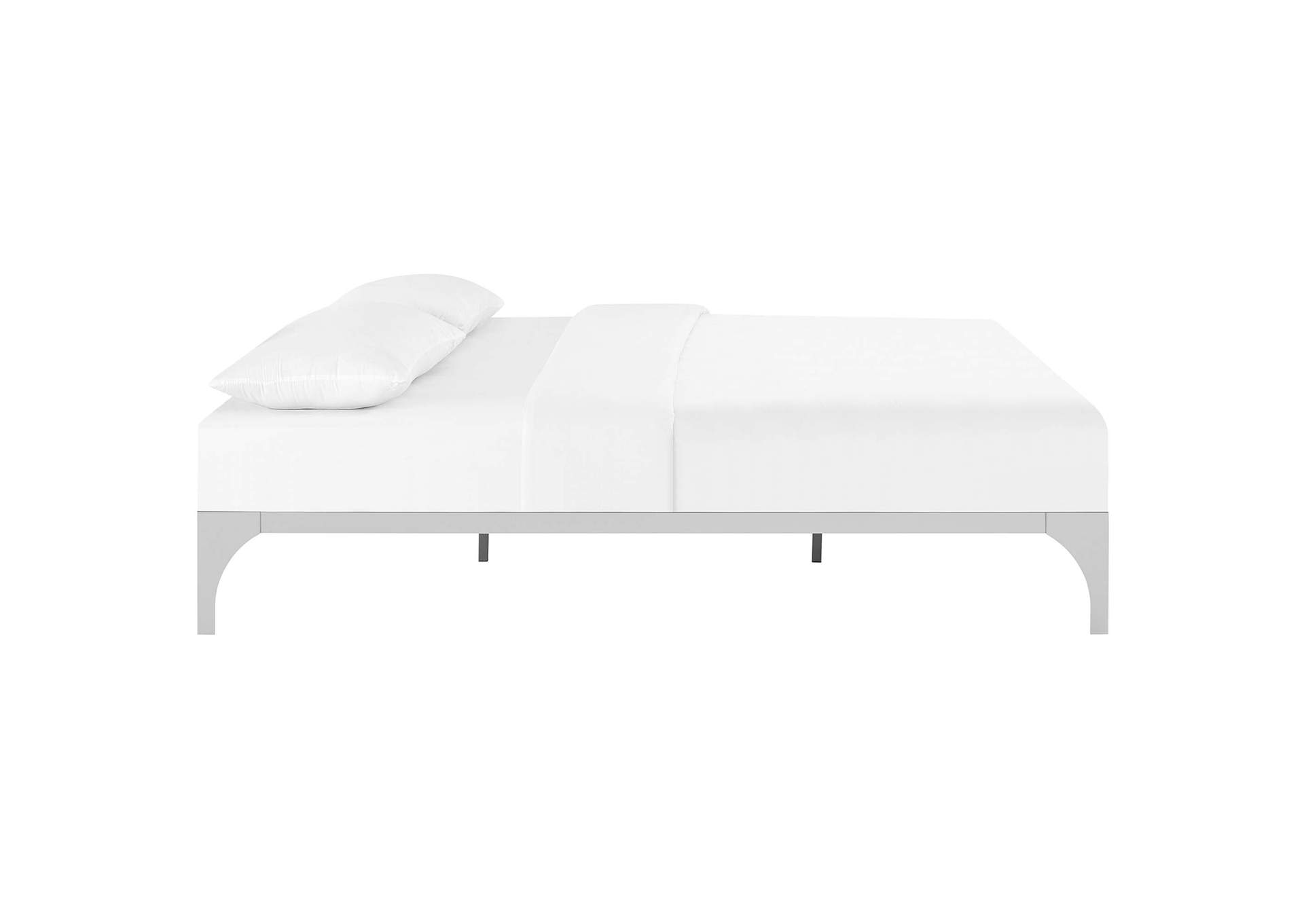 Silver Ollie King Bed Frame,Modway