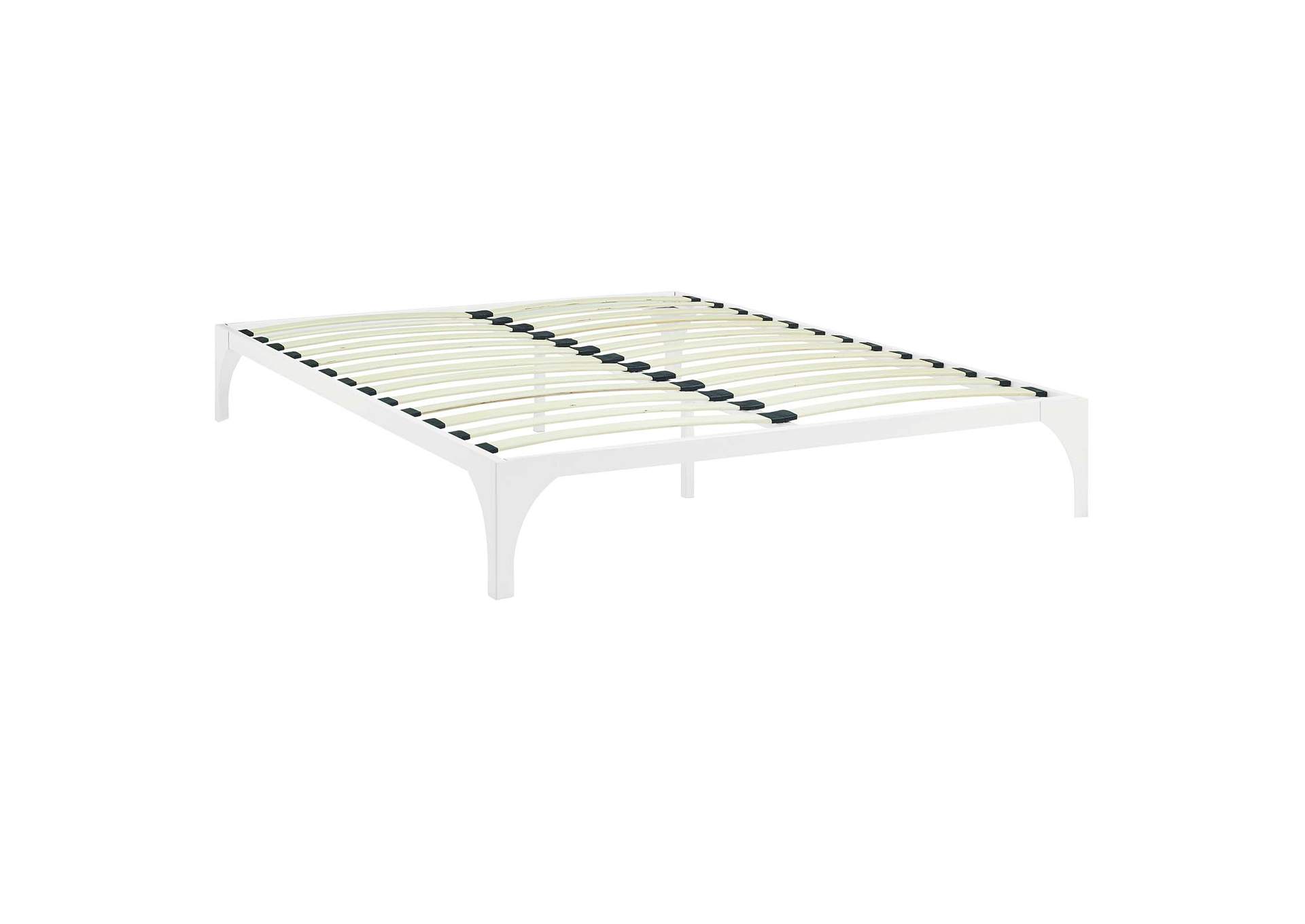 White Ollie King Bed Frame,Modway