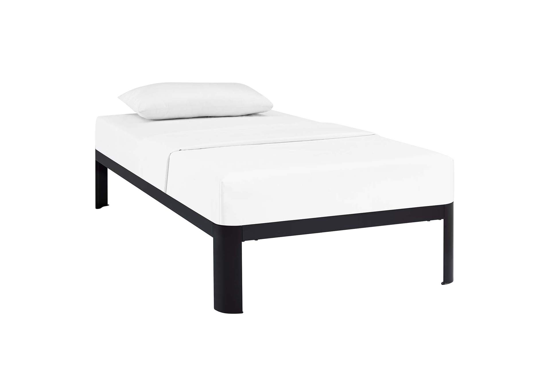 Brown Corinne Twin Bed Frame,Modway