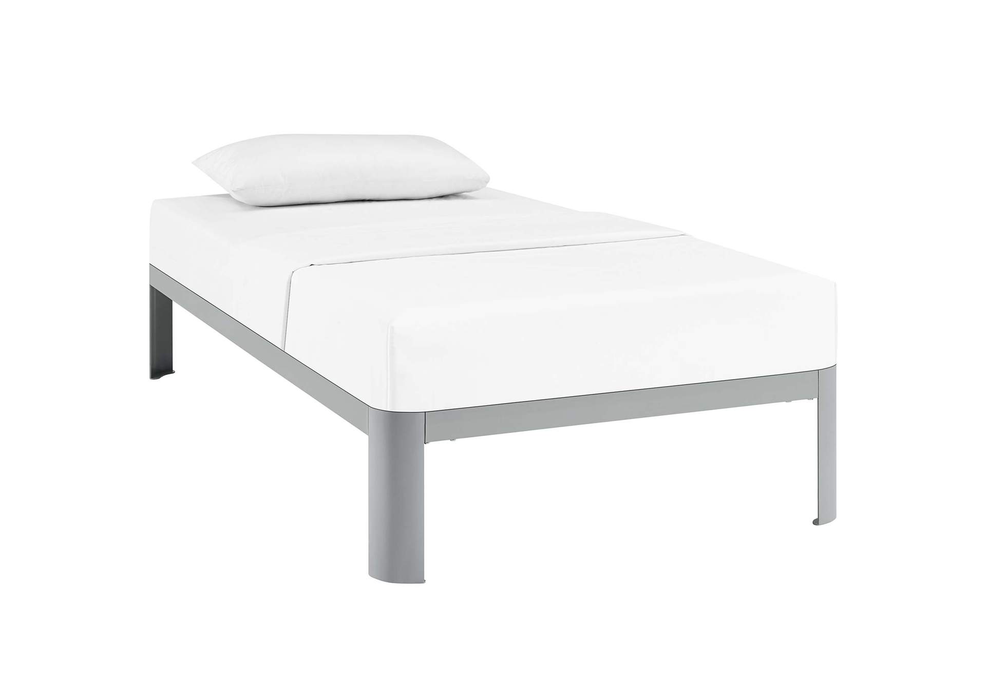 Gray Corinne Twin Bed Frame,Modway