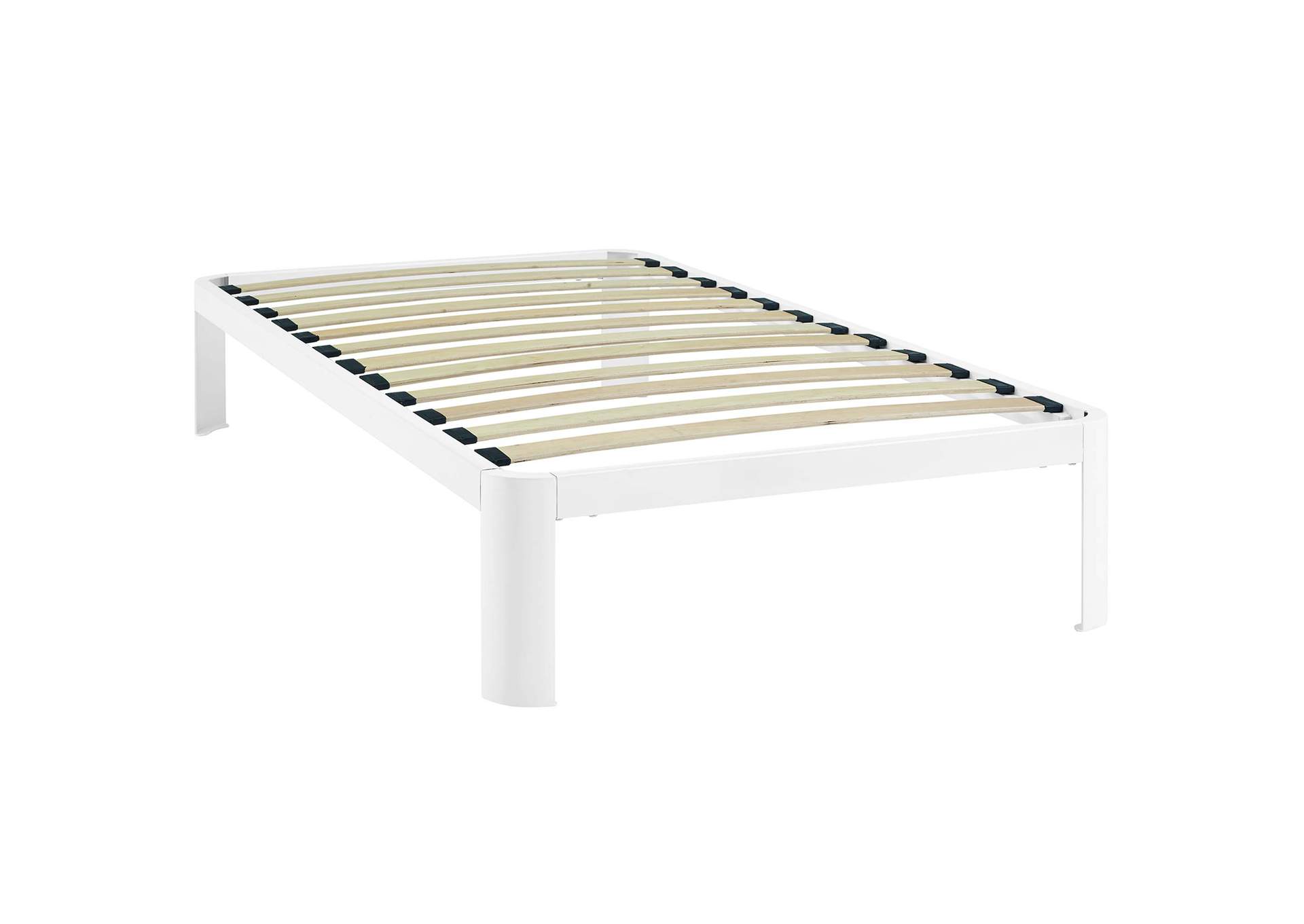 White Corinne Twin Bed Frame,Modway