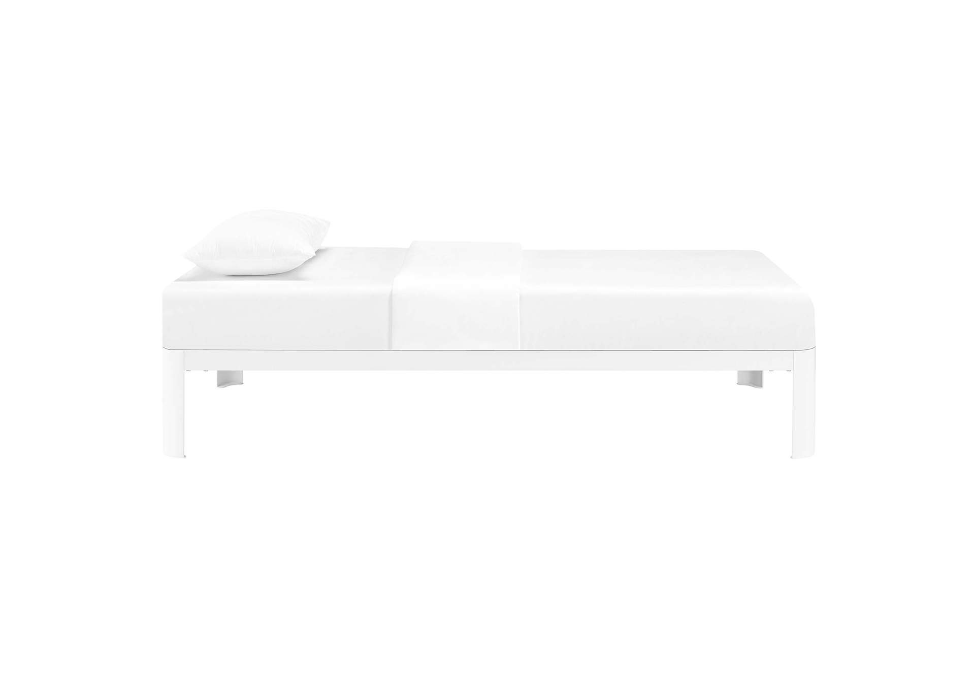 White Corinne Twin Bed Frame,Modway