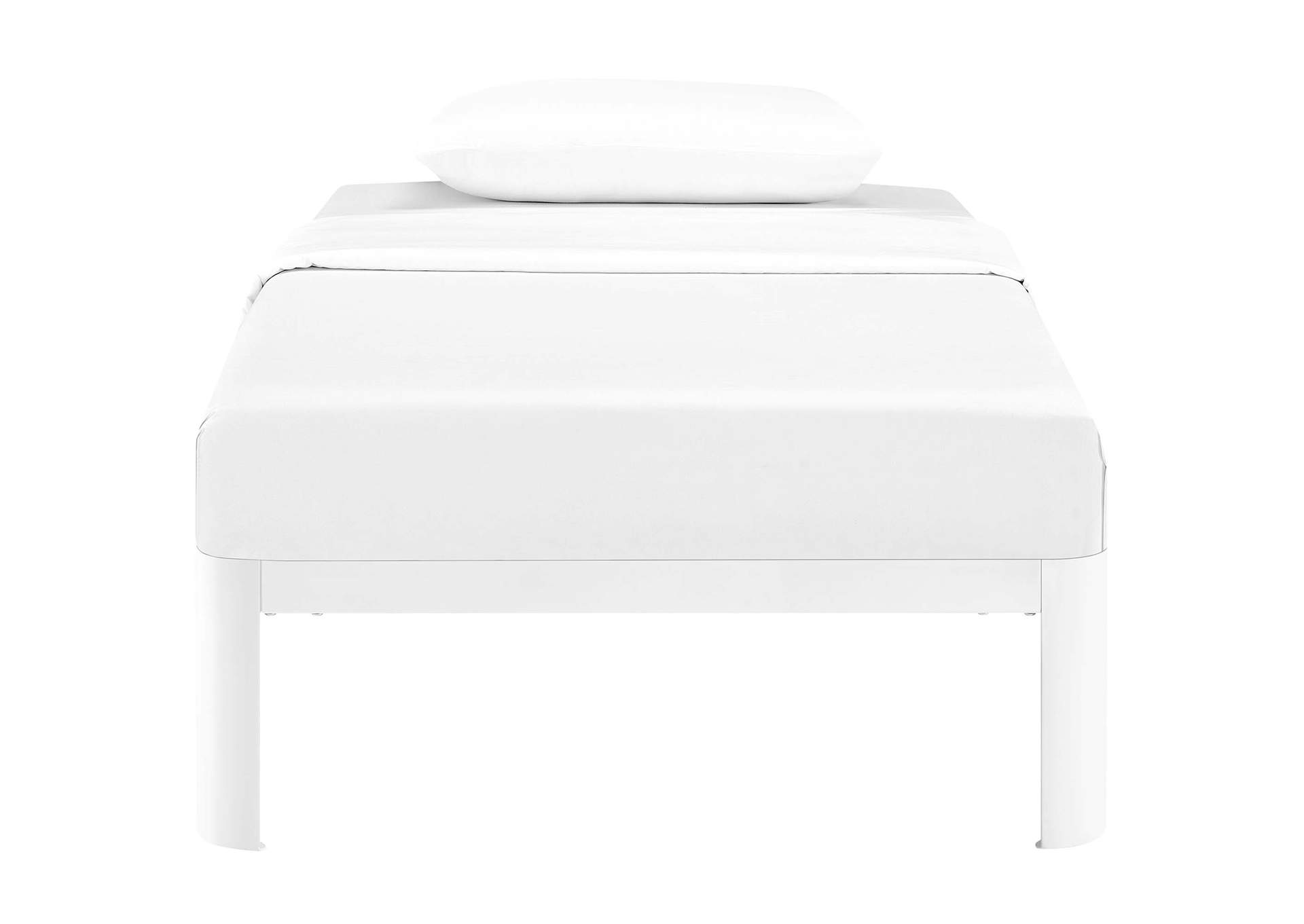 White Corinne Twin Bed Frame,Modway