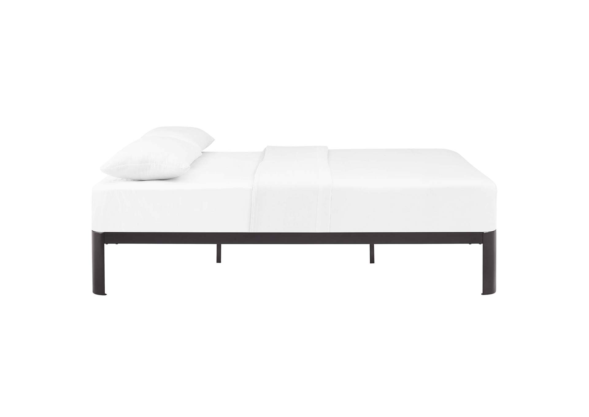 Brown Corinne Queen Bed Frame,Modway