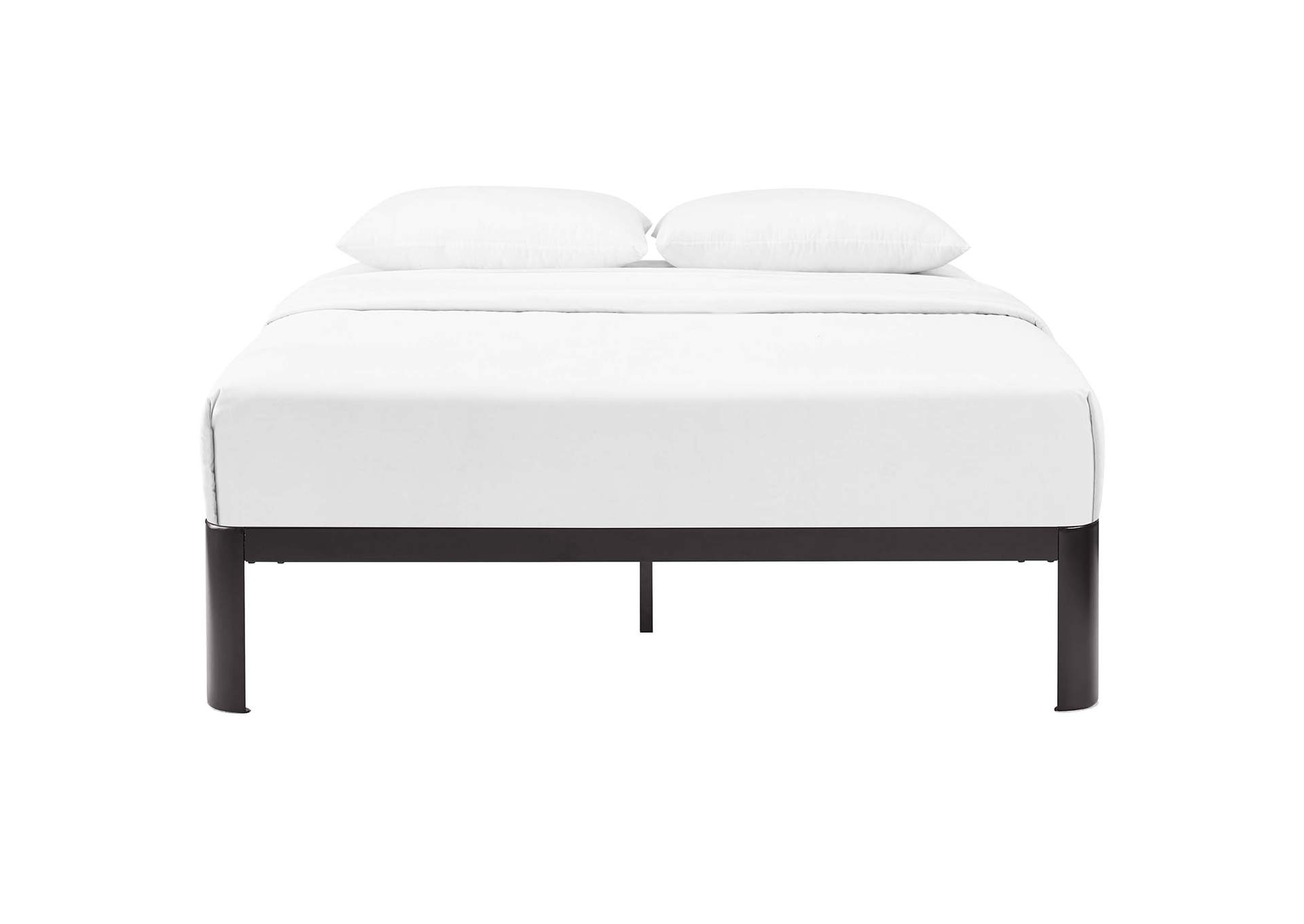 Brown Corinne Queen Bed Frame,Modway