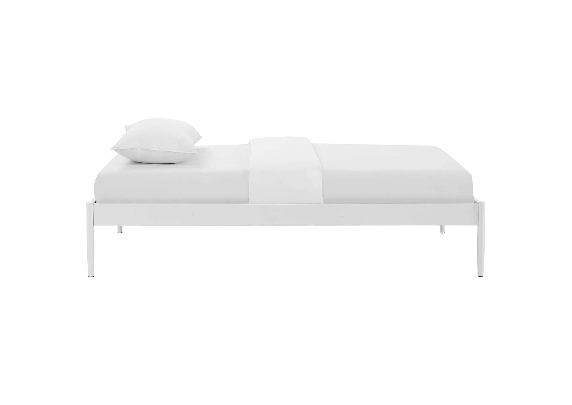 White Elsie Twin Bed Frame,Modway